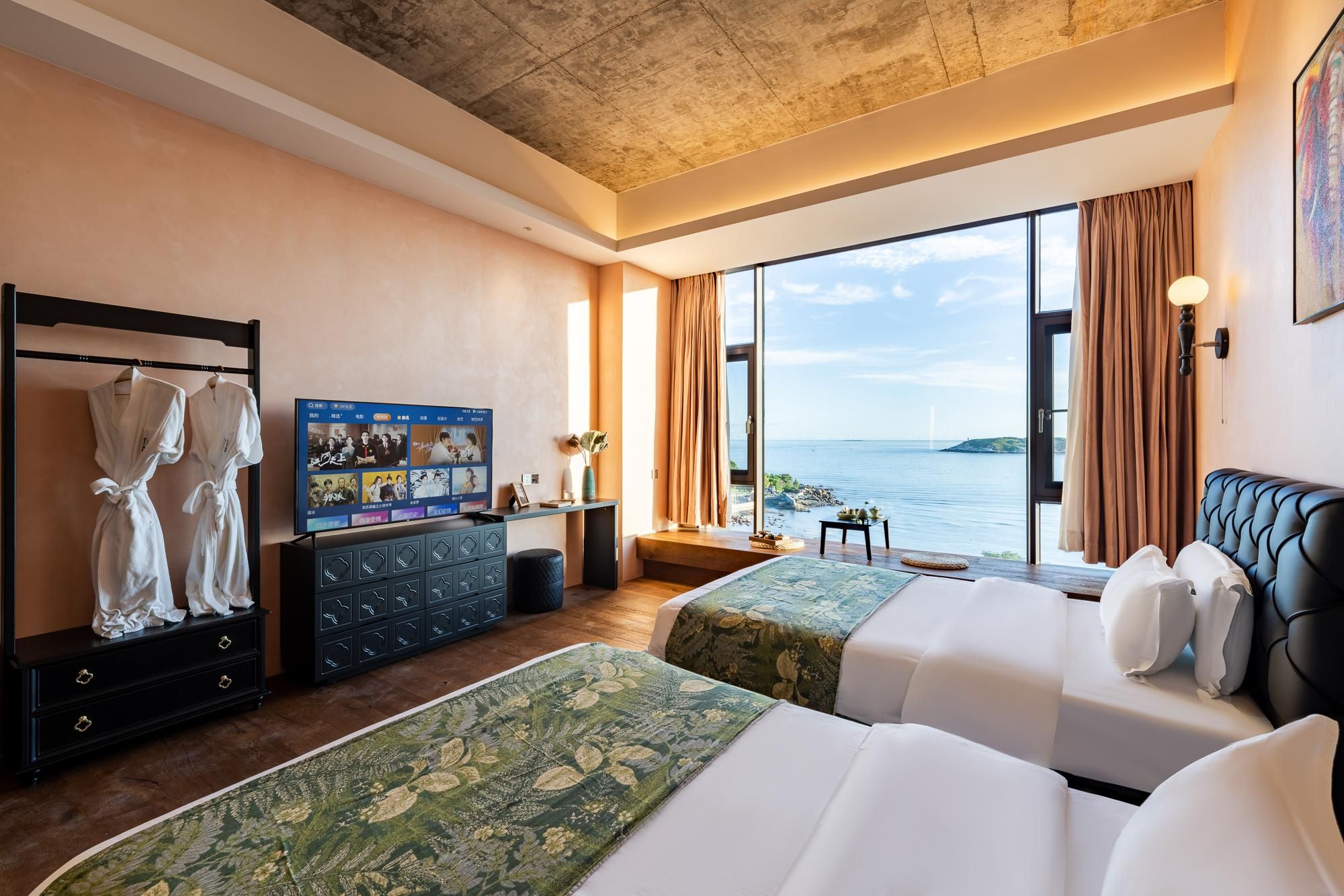 Twin Room with Sea View