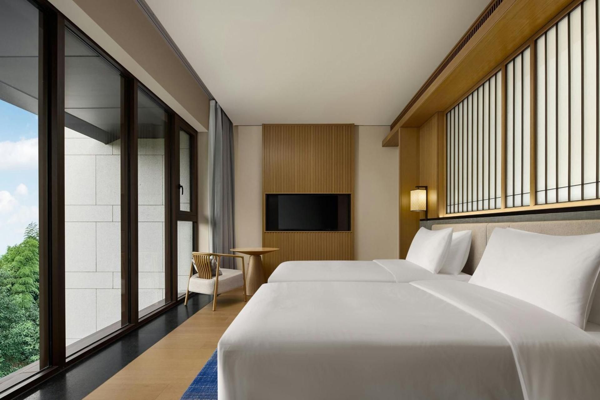 Twin Room with Two Twin Beds and Garden View