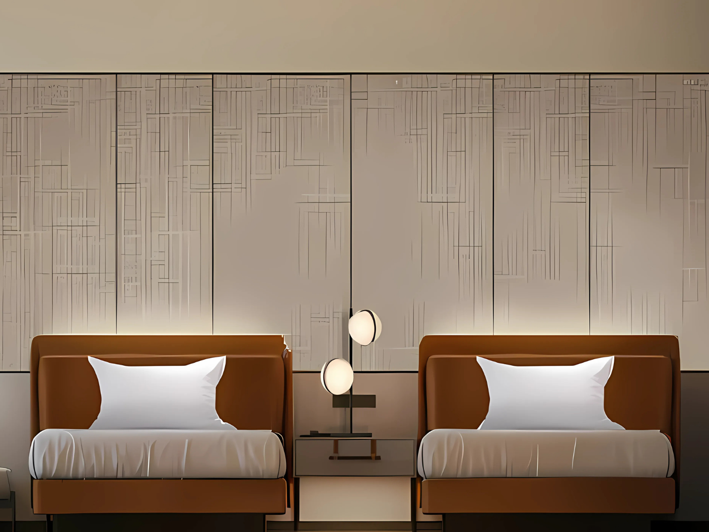 Deluxe, Guest room, 2 Twin, Skyline view