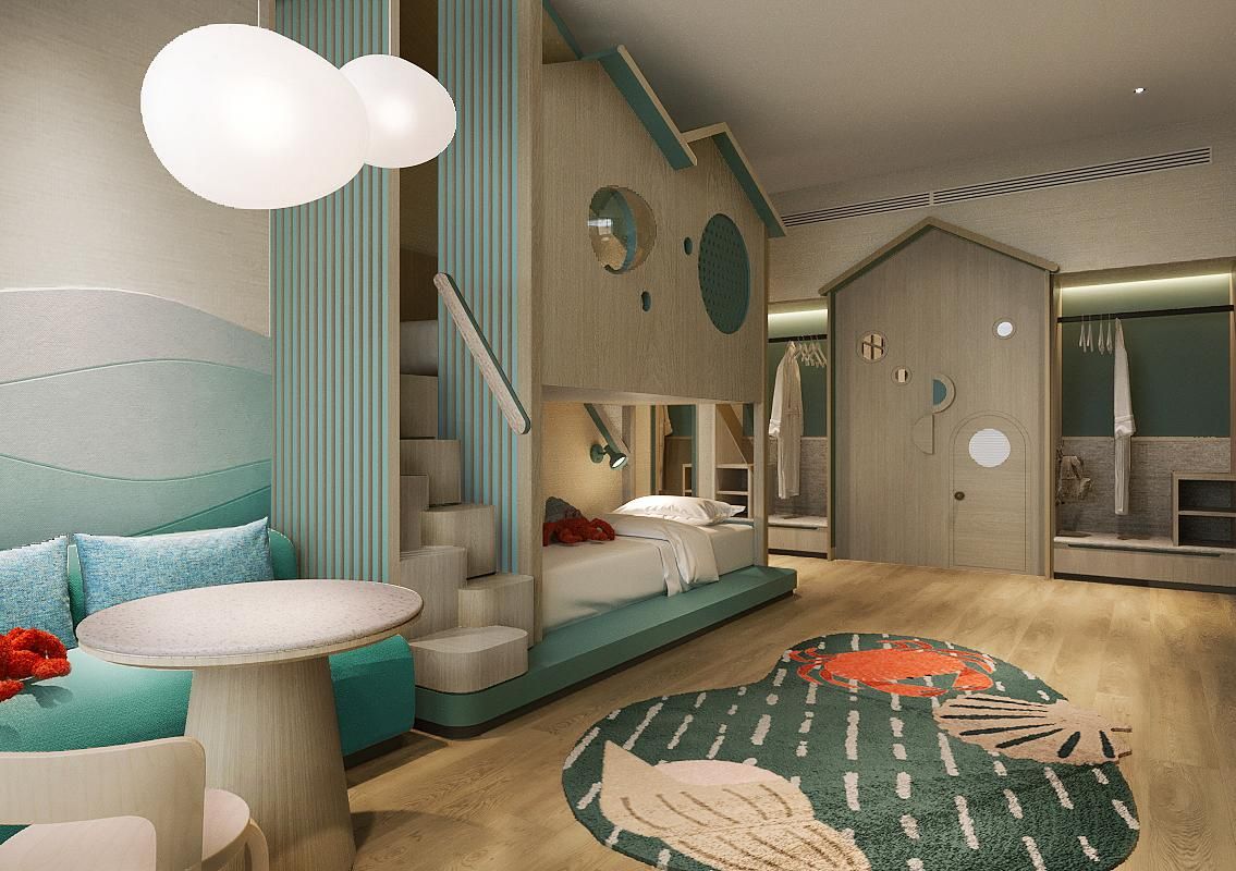 Family Room, Club lounge access, Guest room, Bedroom 1: 1 King, Bedroom 2: 2 Twin bunk