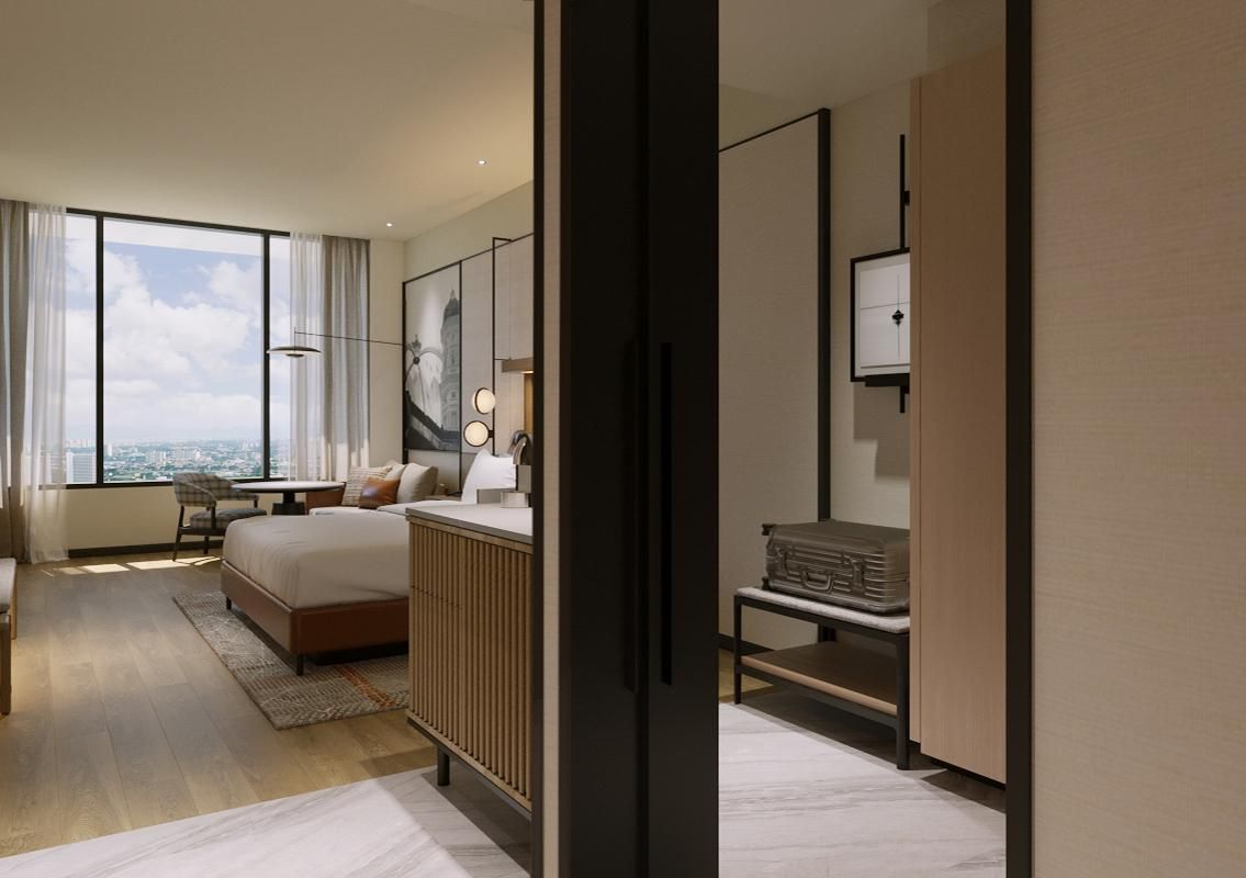 Deluxe, Guest room, 1 King, Skyline view