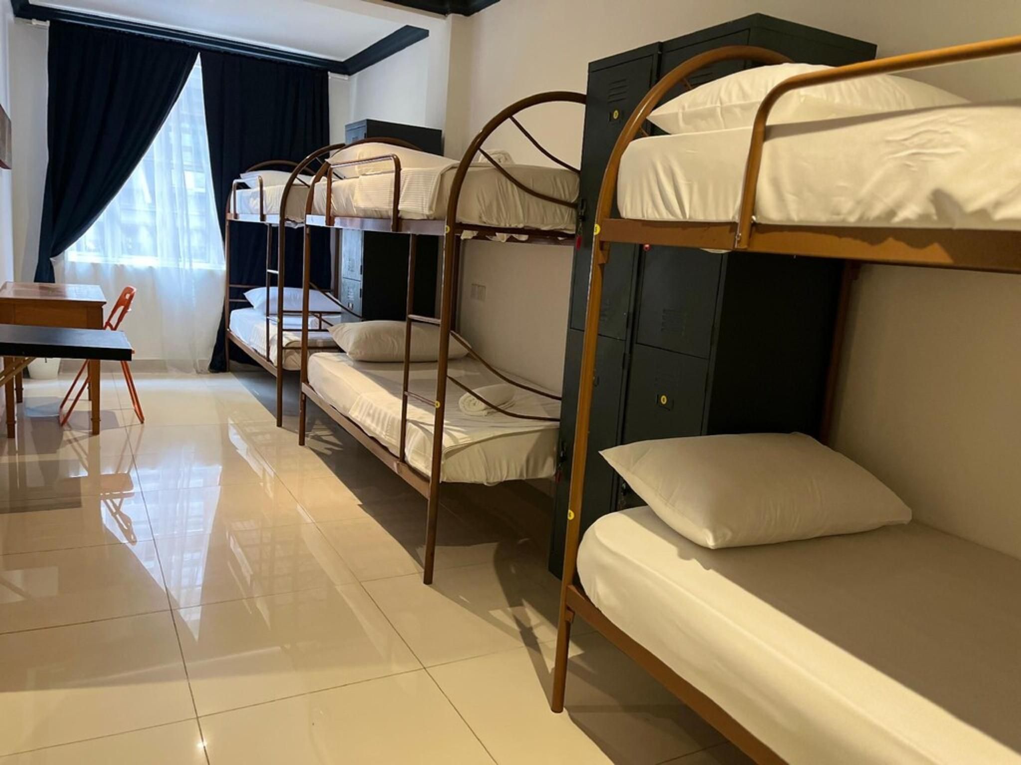 Bed in Female Dorm Room