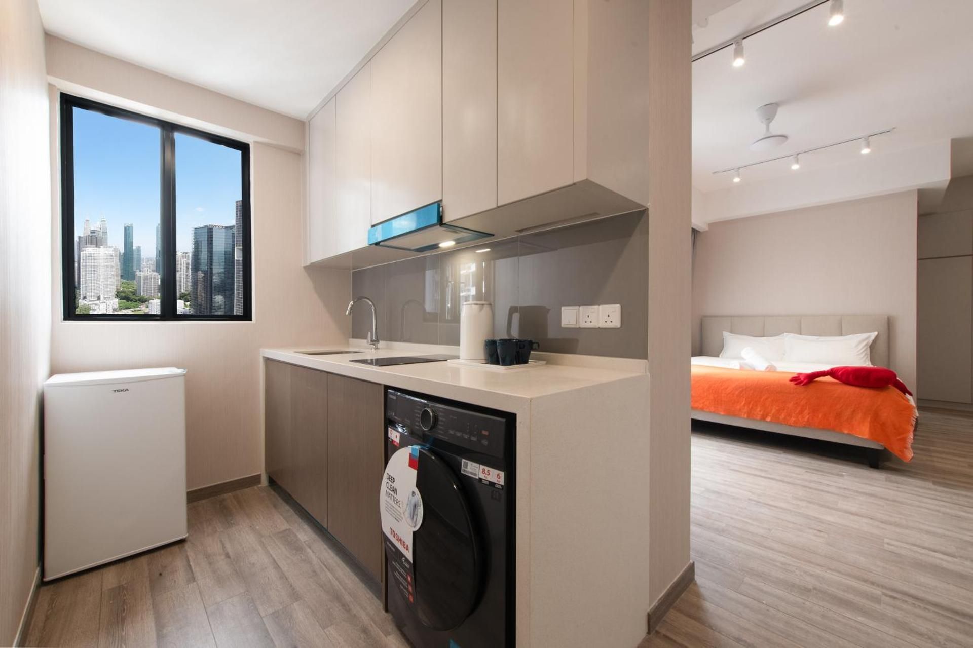 Agile Bukit Bintang Cityview 2BR Unit With 1Livingroom And 2Bathroom(Dual Key · Dual Independent Space/Kitchen/ Refrigerator/Washer-Dryer/Parking Space/Garden Pool)