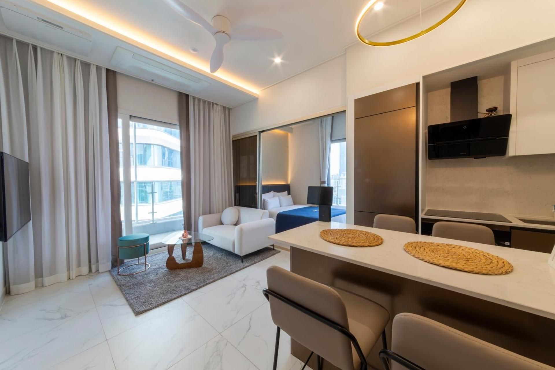 Double or Twin Room with Side Sea View