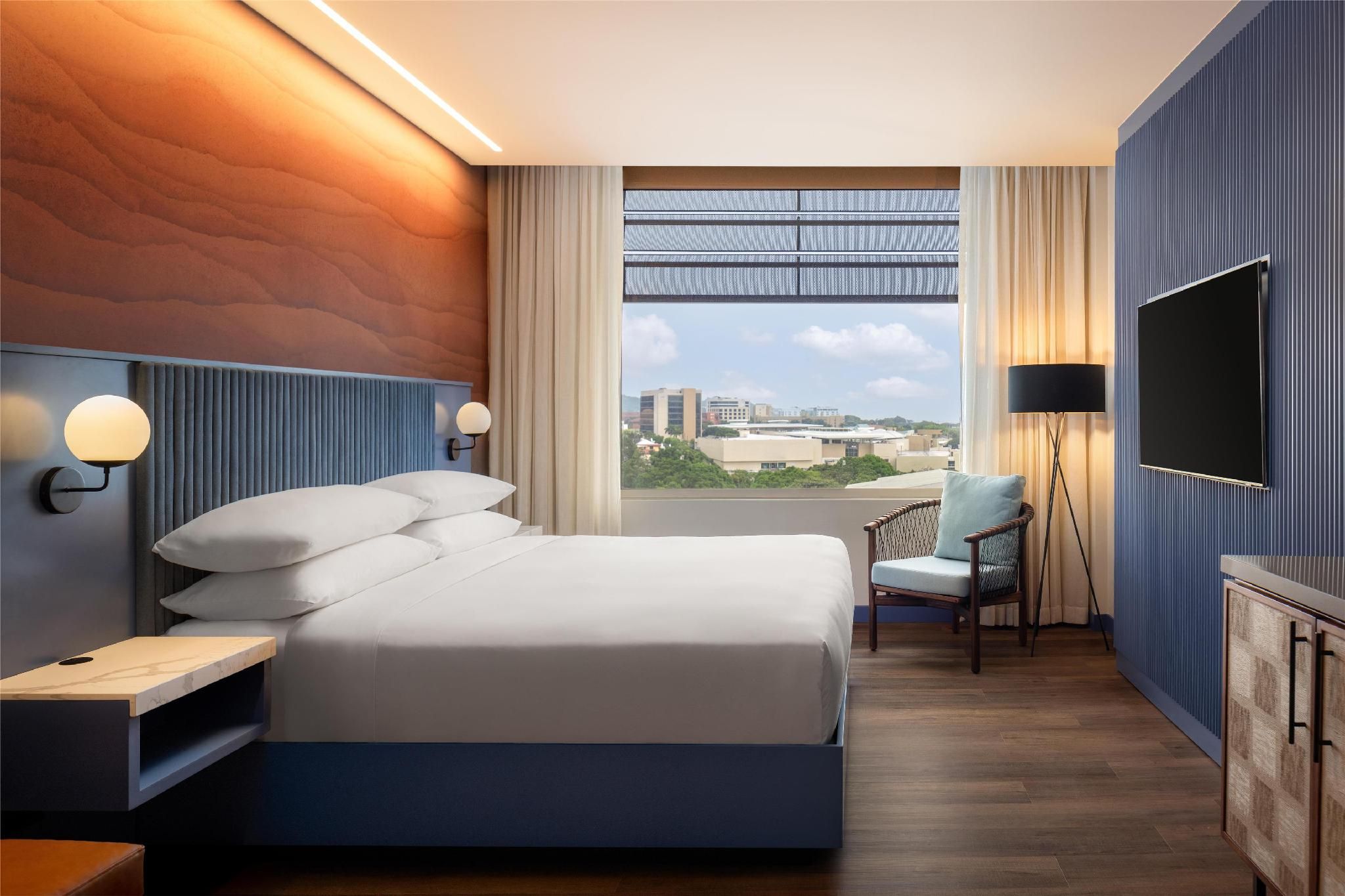 1 King Bed Accessible Roll-in Shower