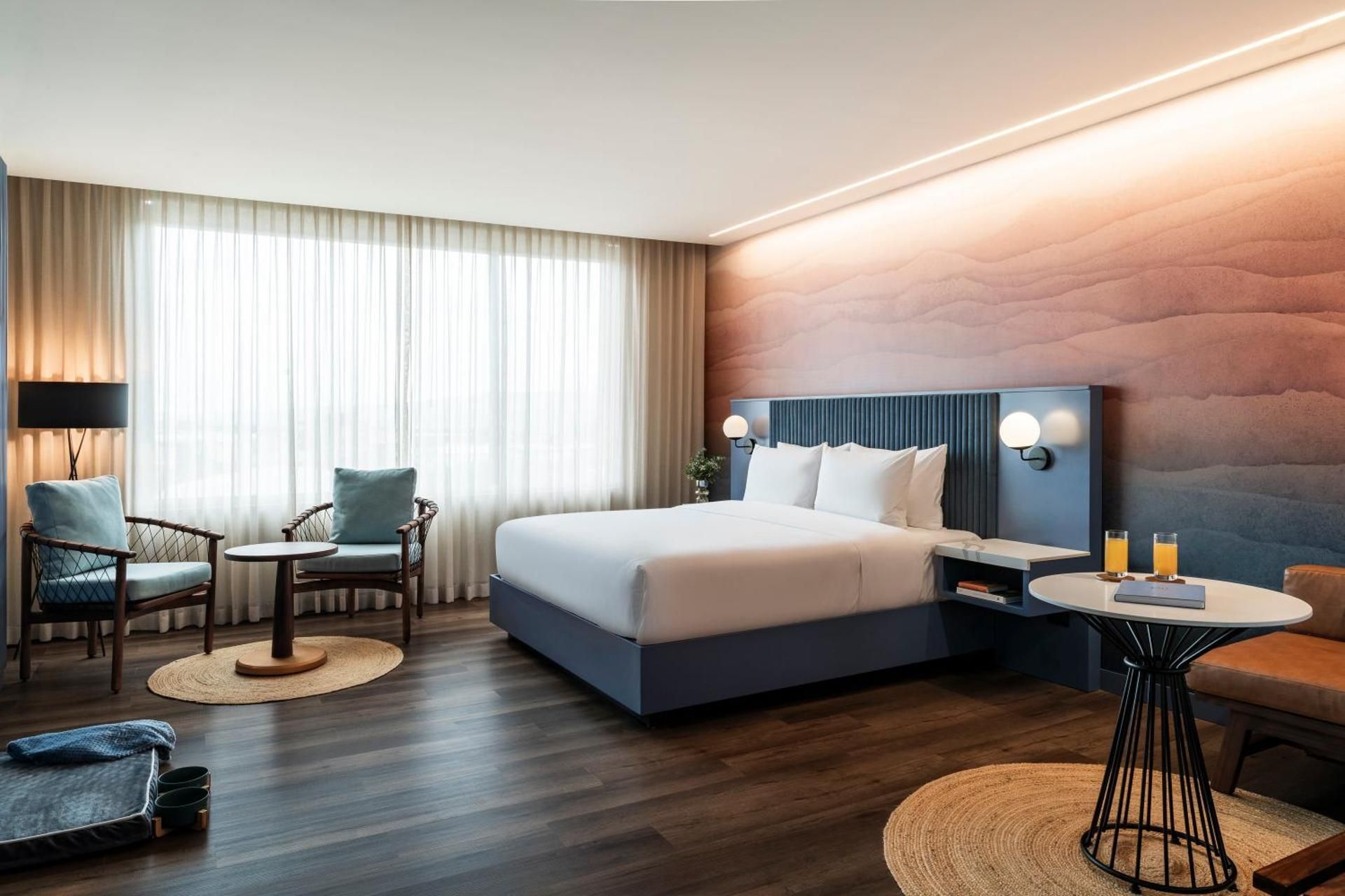 1 King Bed Accessible Roll-in Shower