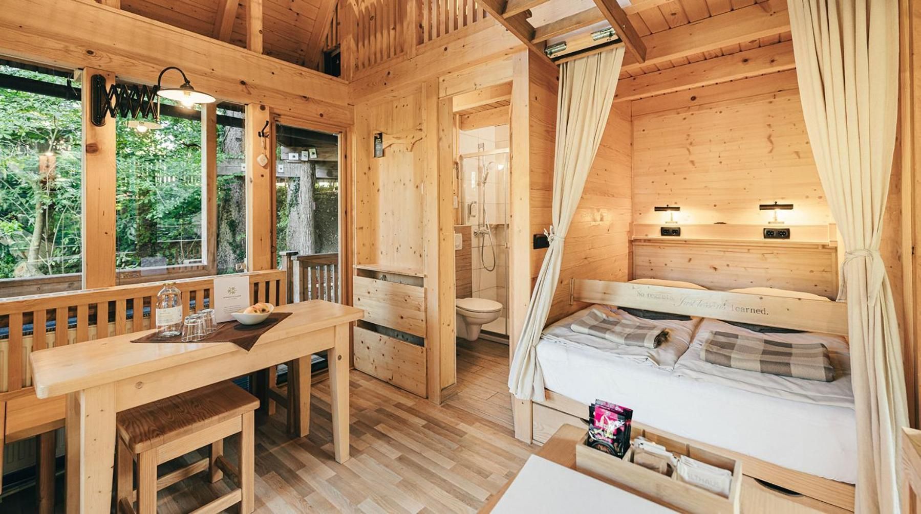 Two-Bedroom Tree House with Balcony