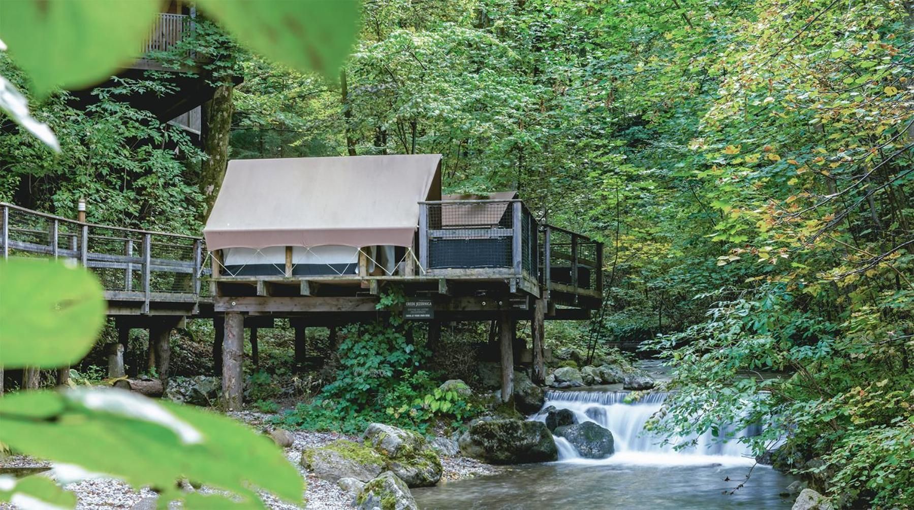 River Tent with Shared Bathroom