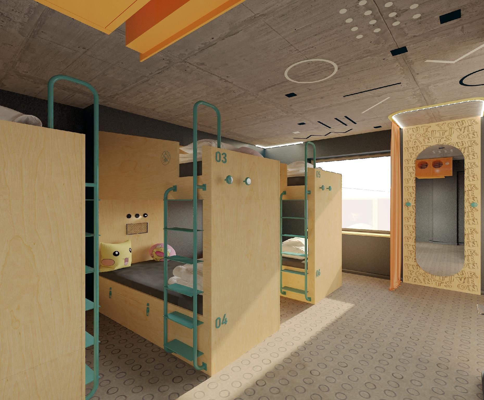 Bed in 8 Bed Female Dormitory