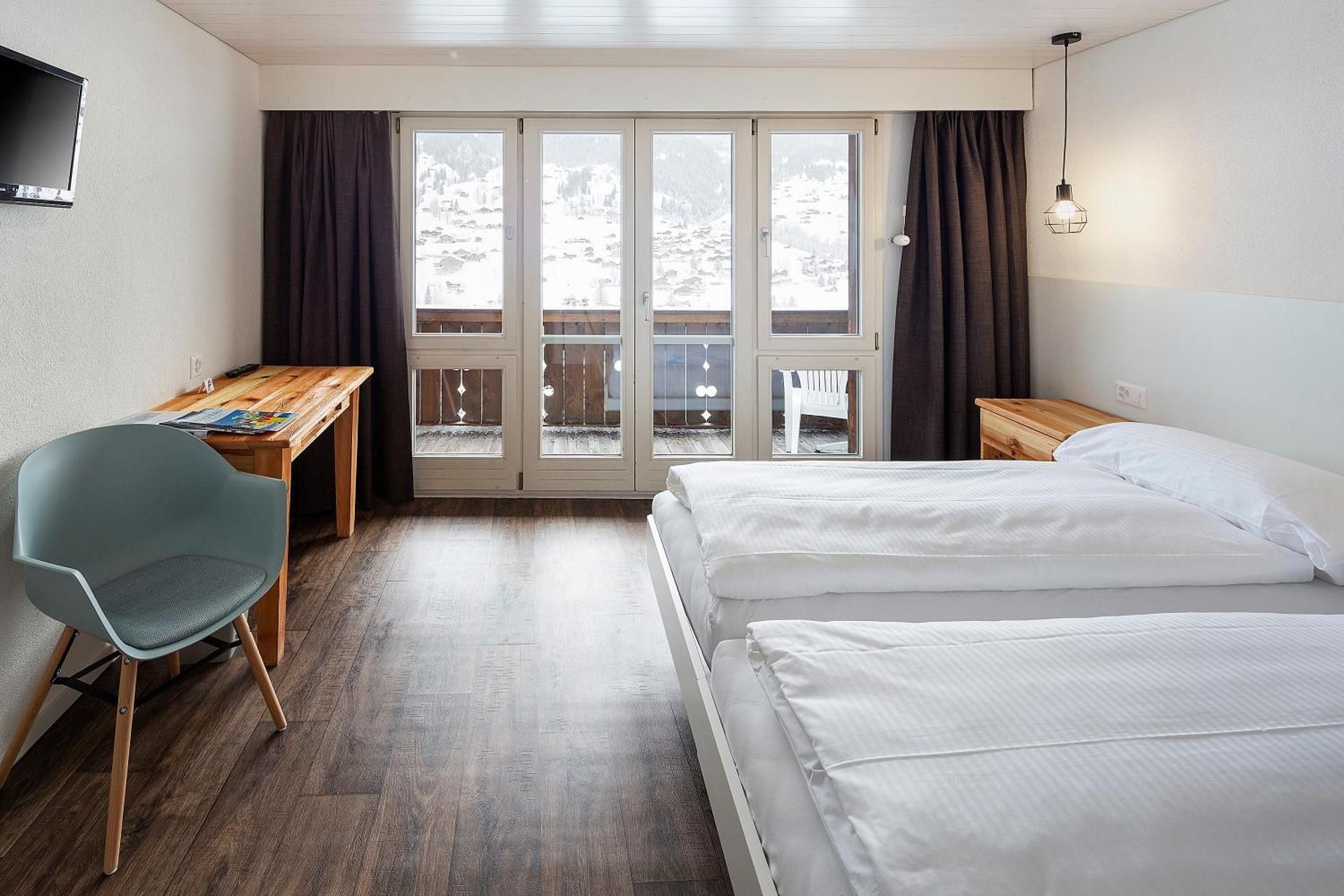 Jungfrau Lodge, Swiss Mountain Hotel Double or Twin Room with Eiger View and Balcony 2