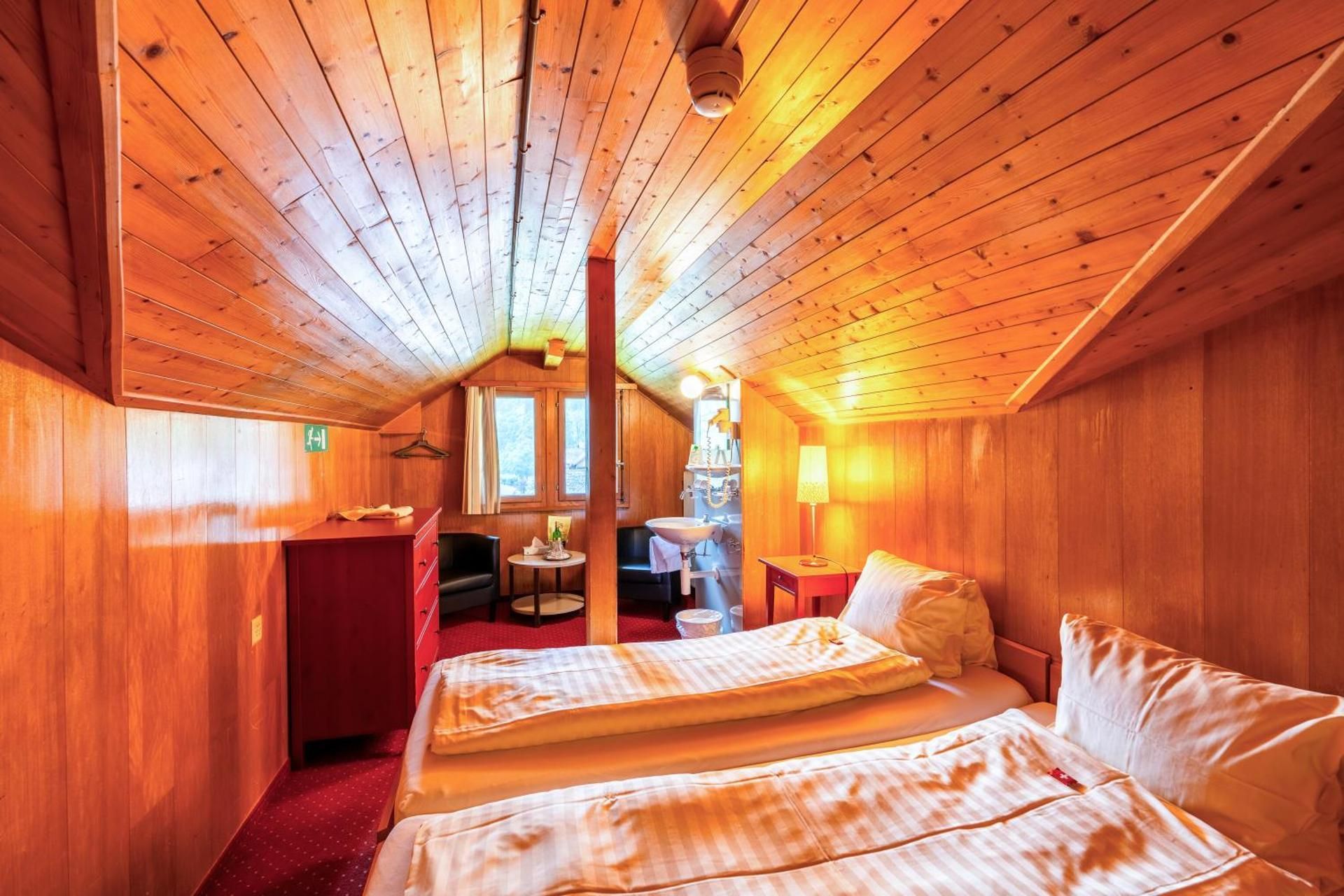 Hotel Staubbach Simple Attic Room with Shared Bathroom - No Elevator Access