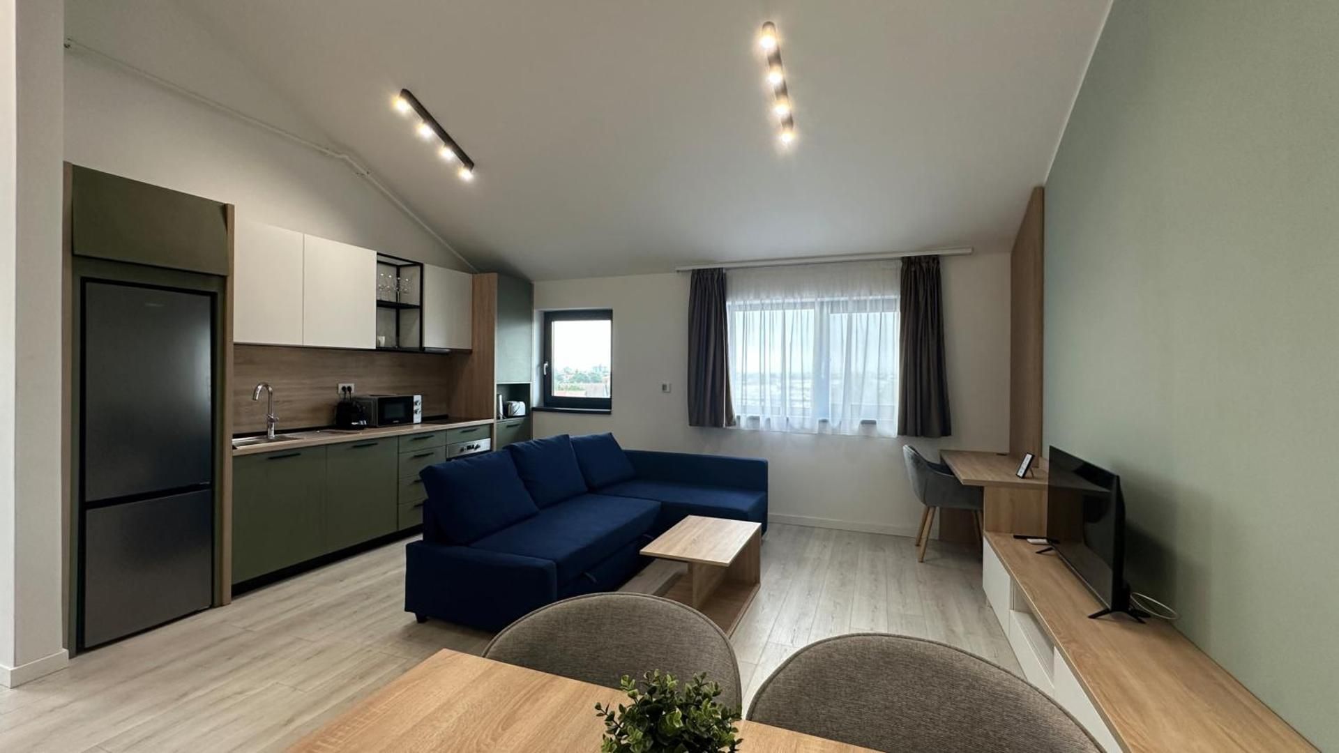 One-Bedroom Loft Apartment with Balcony