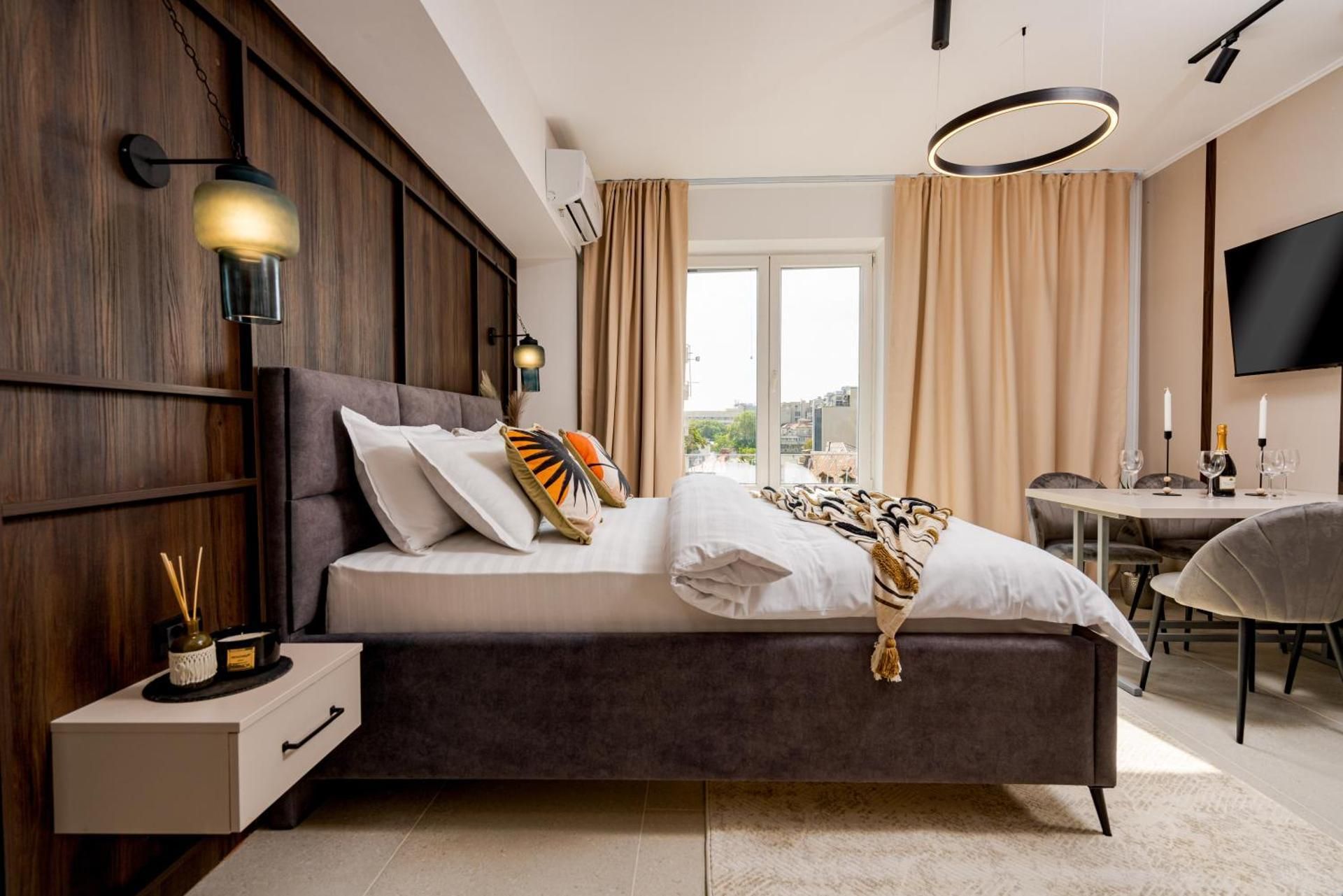 Deluxe One-Bedroom Apartment with City View