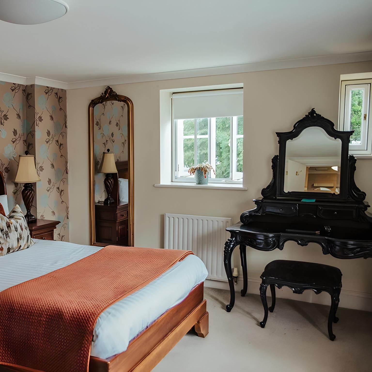 Budget Double Ensuite Street and Garden View