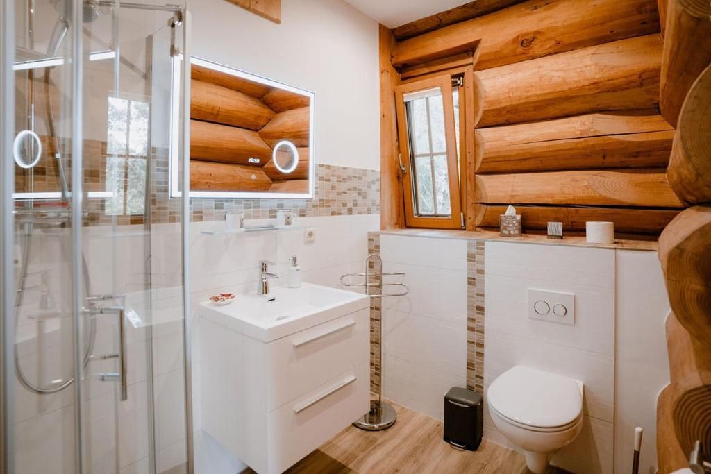 Double Room with Terrace Log House