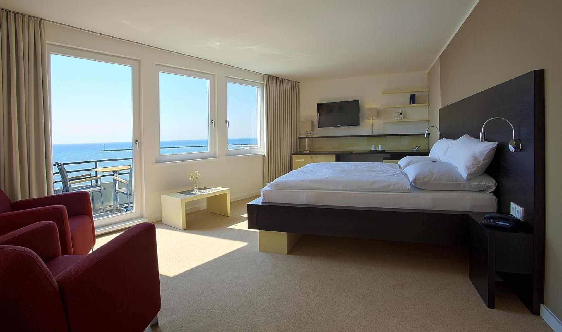 Strandhotel Bene Double Room with Sea View