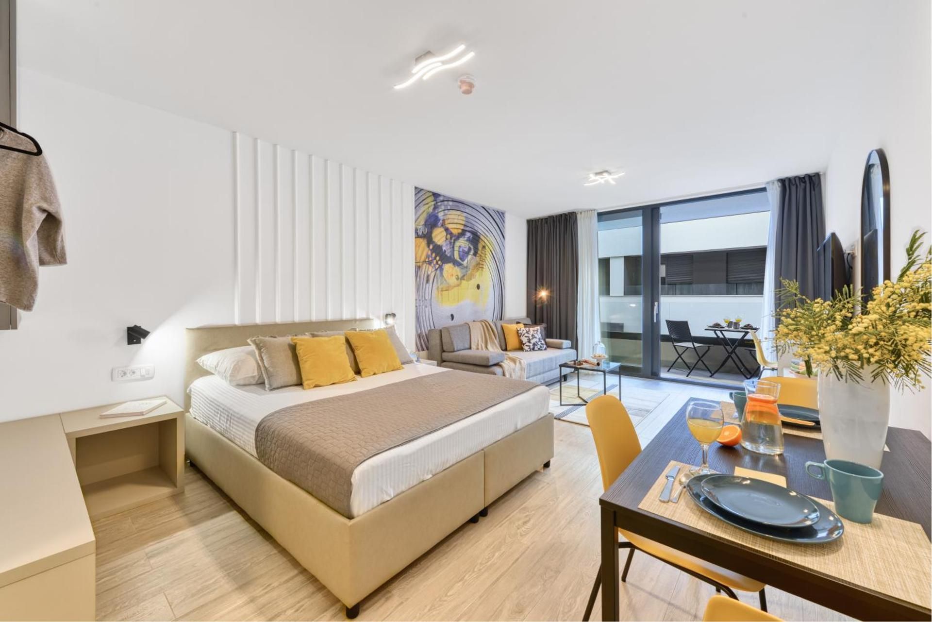 Premium Studio Apartment with Balcony