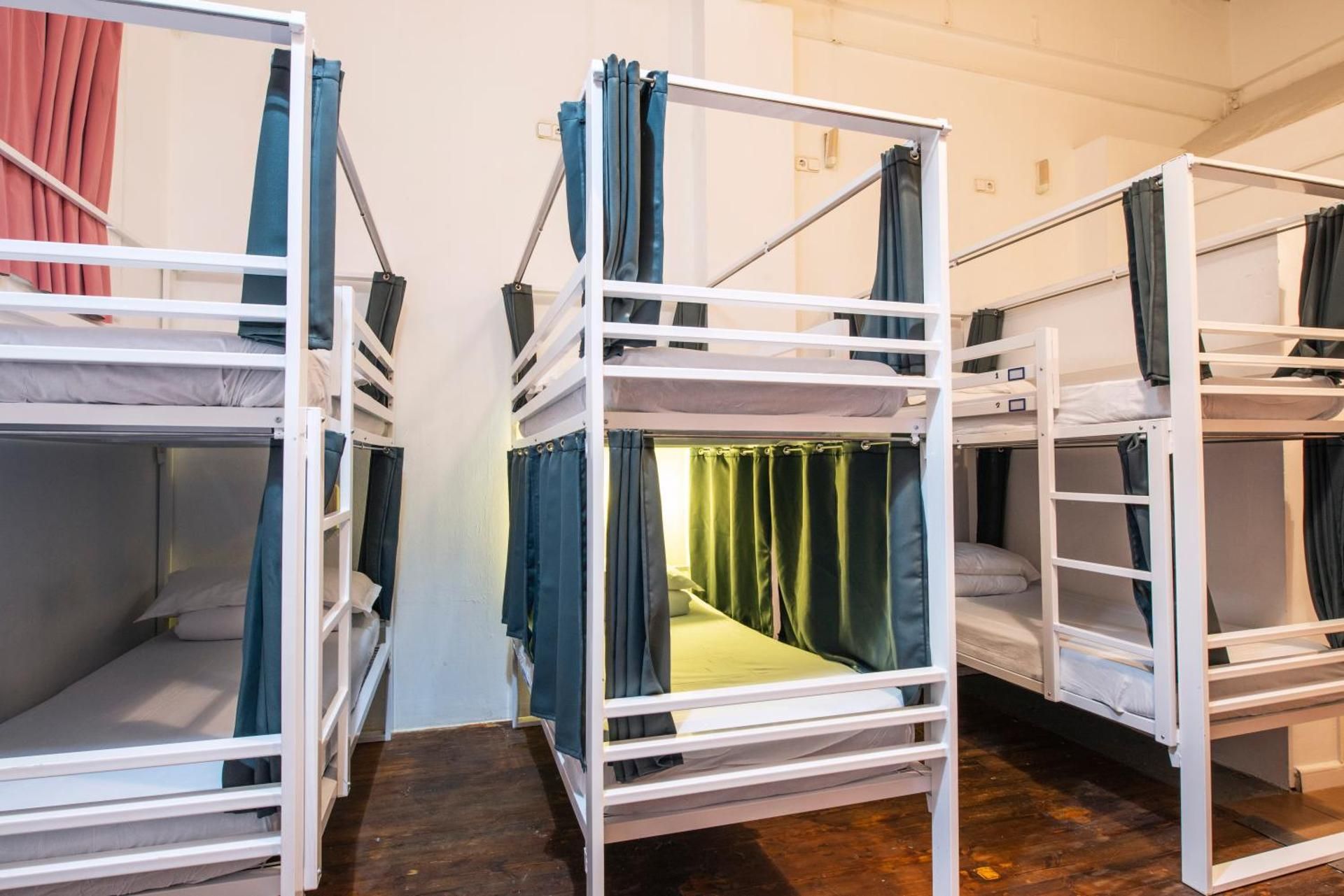 Bed in 14-Bed Mixed Dorm Shared Bathroom