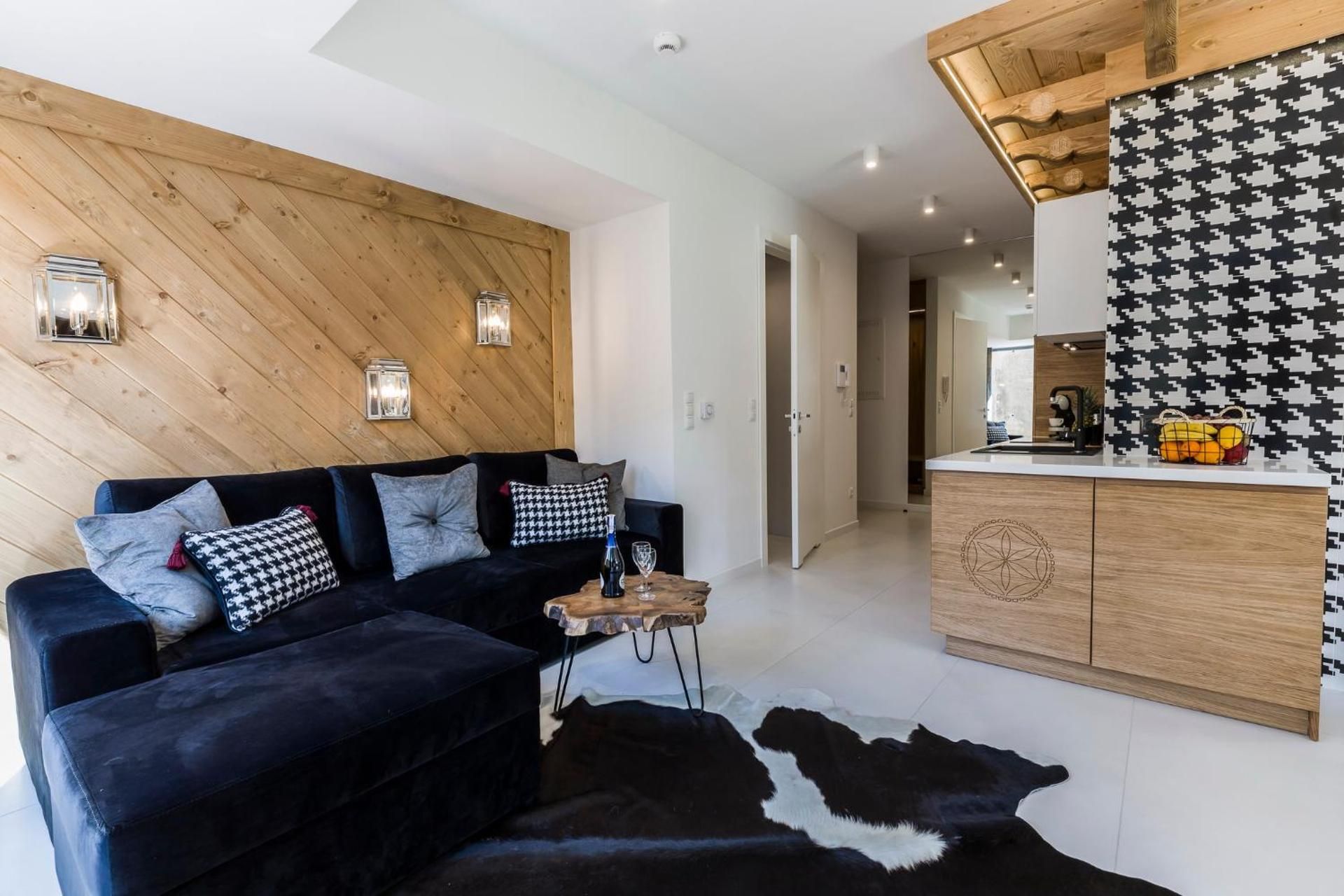 One-Bedroom Apartment Black & White