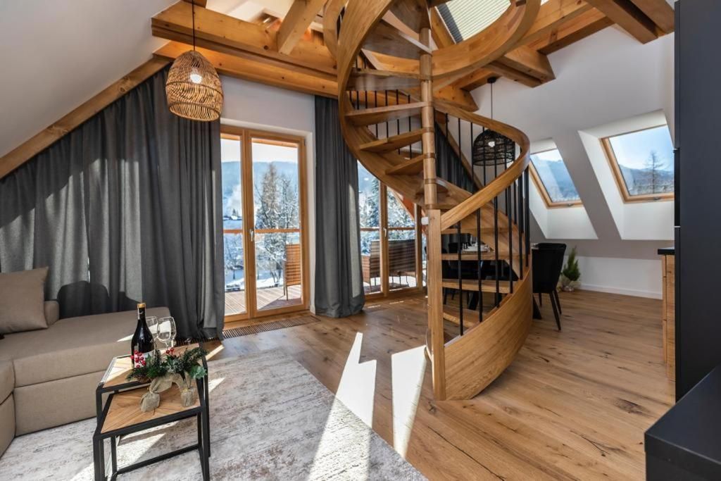 One-Bedroom Apartment with Mezzanine and with Mountain View