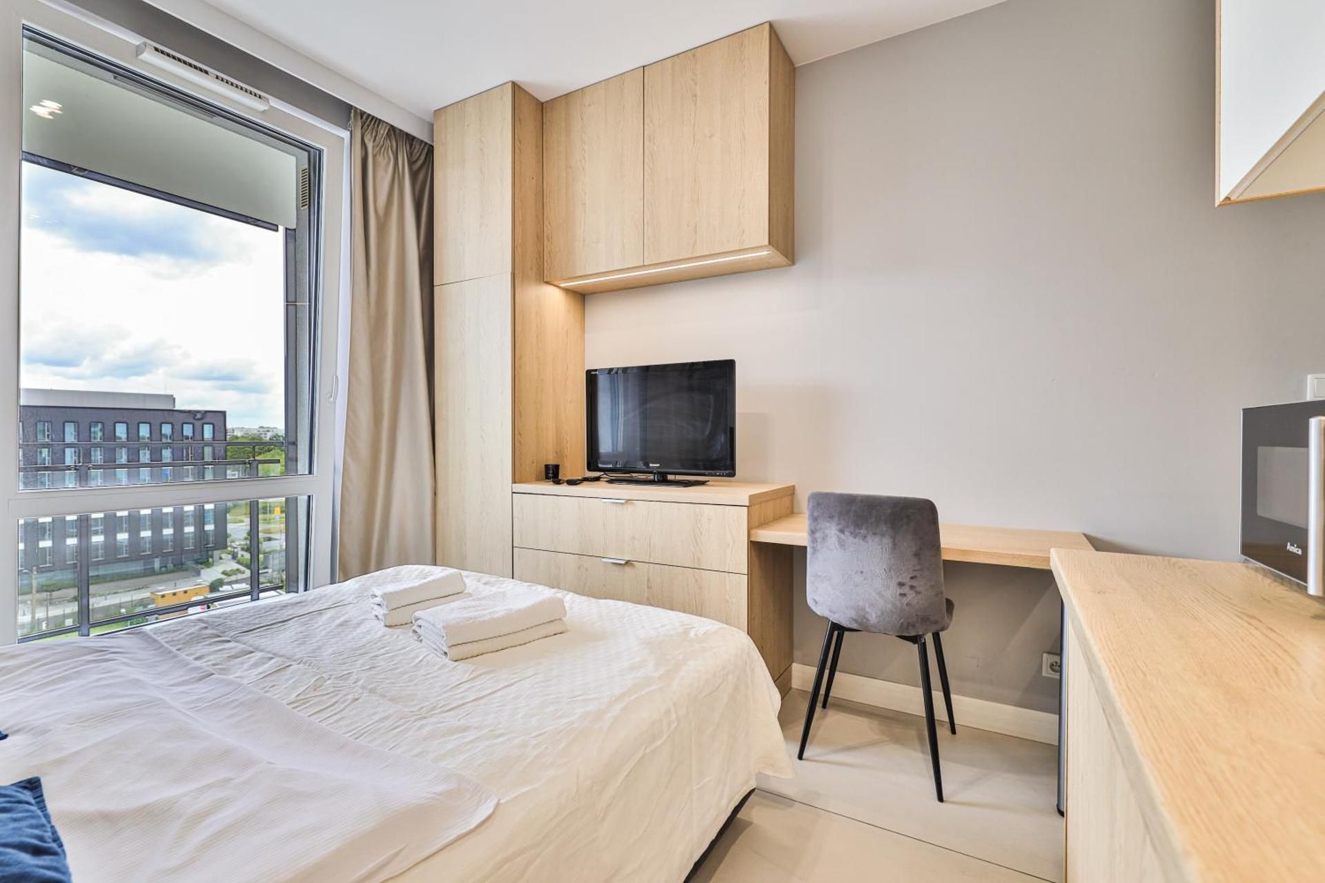 Studio with Balcony