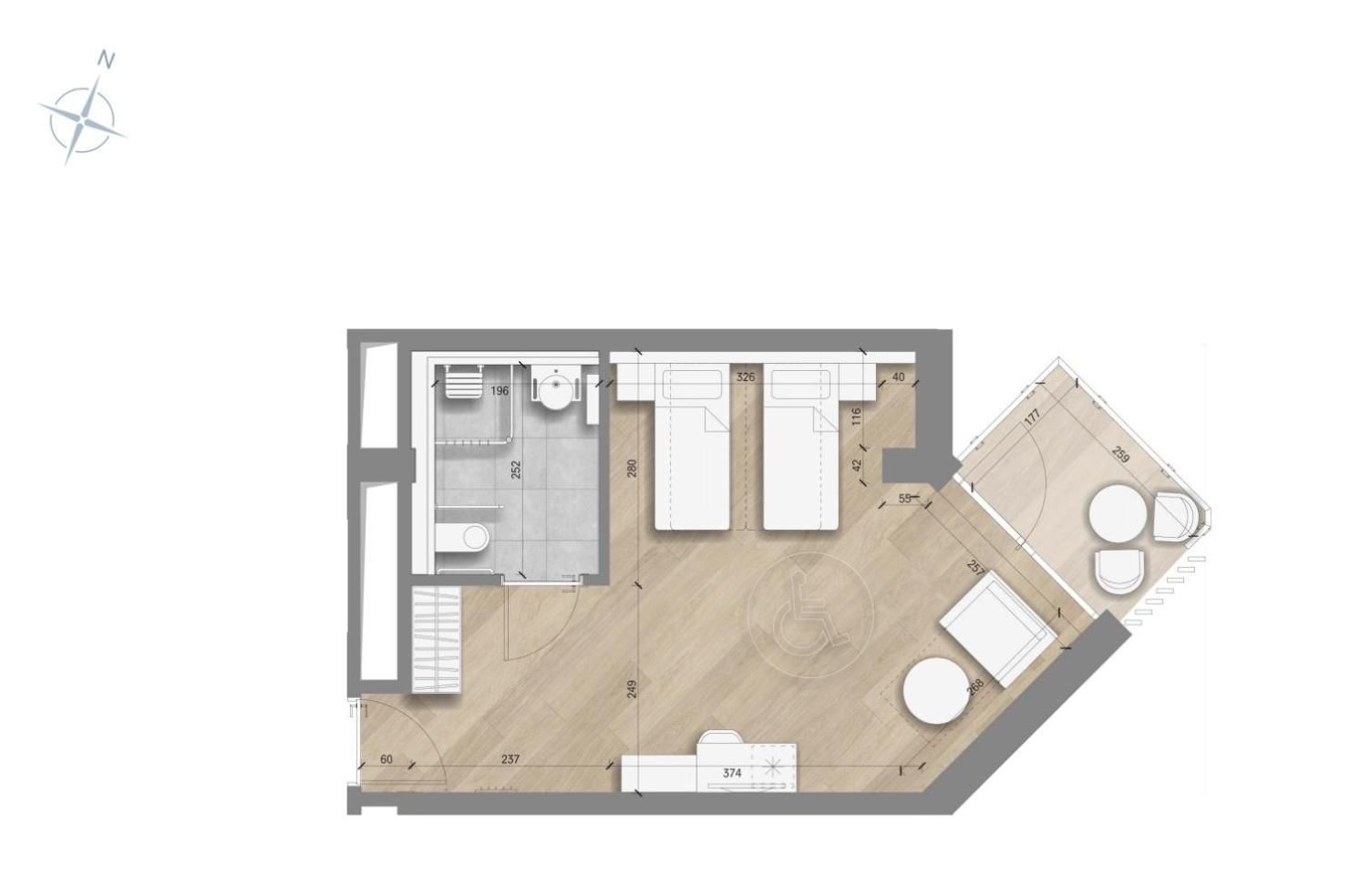 Double or Twin Room - Disability Access