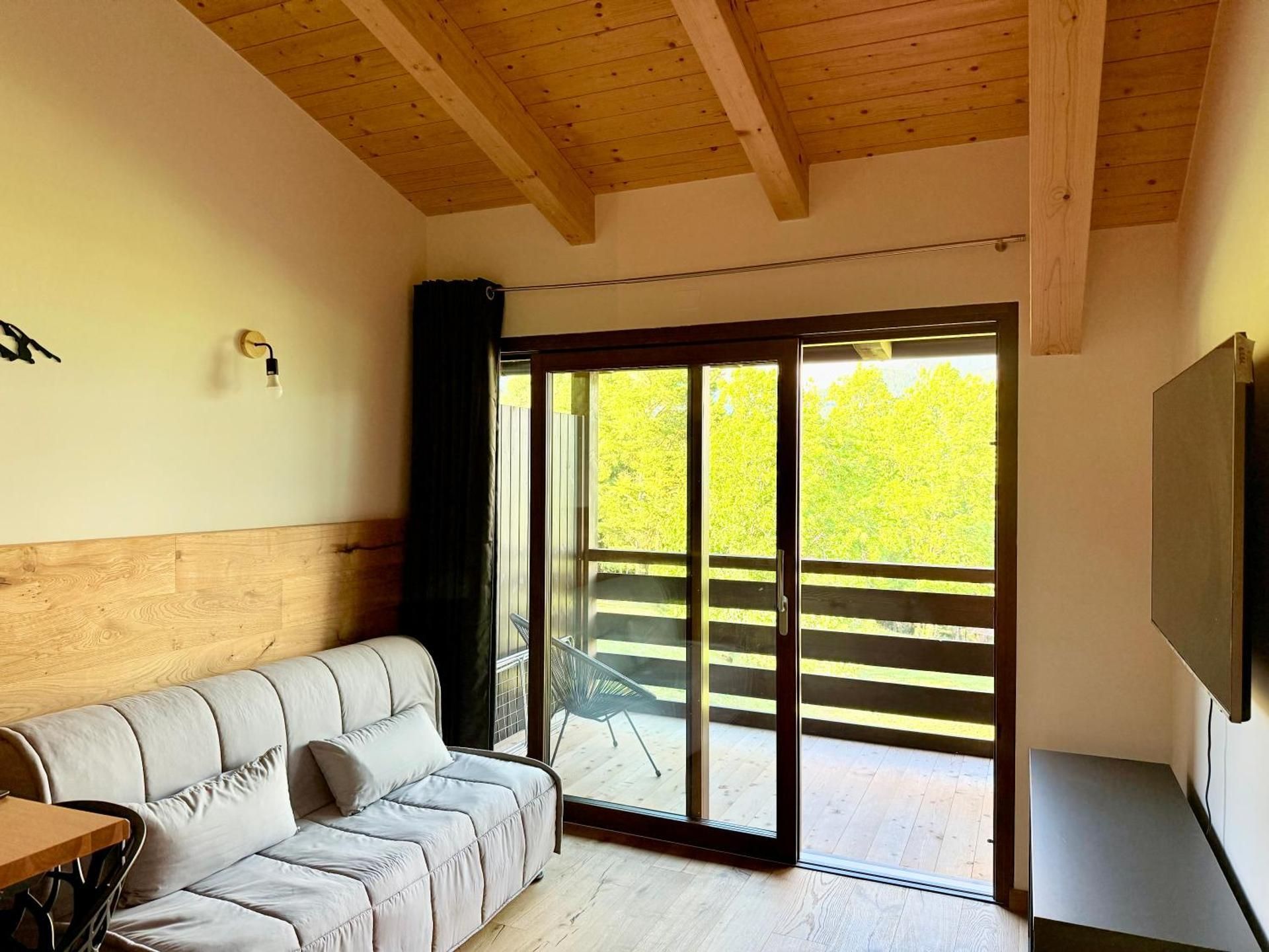One-Bedroom Apartment with Balcony and Mountain View  