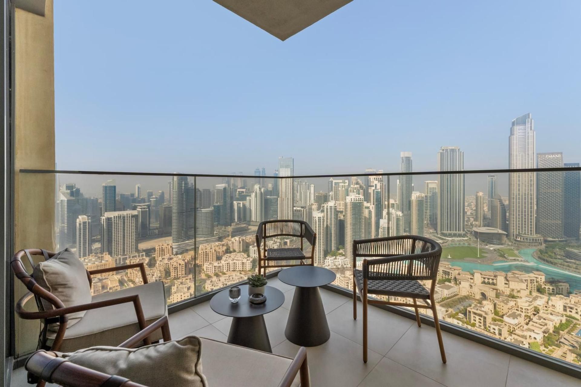 Full Fountain and Burj View - 3BR Burj Royale