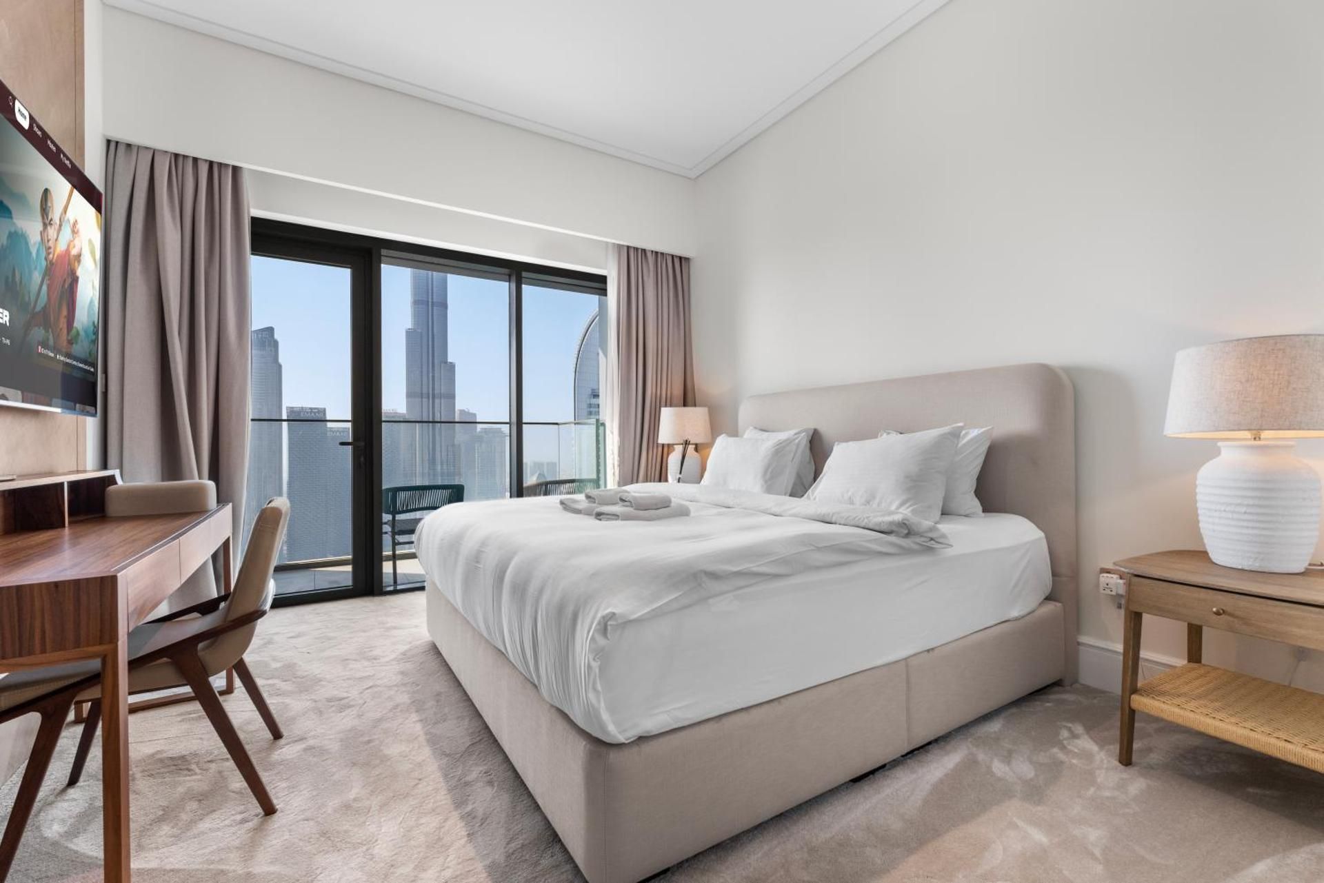 Full Fountain and Burj View - 3BR Burj Royale