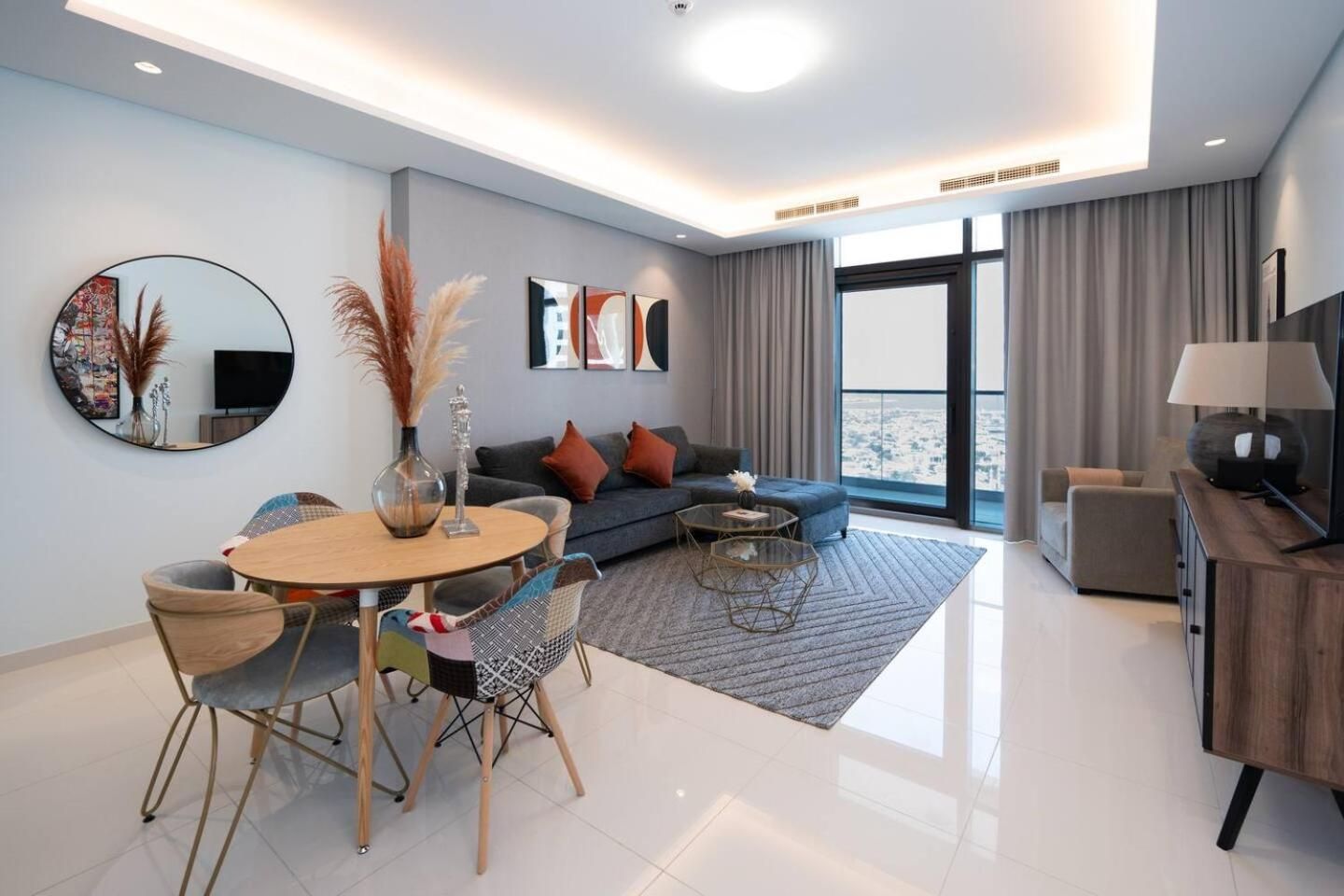 One-Bedroom Apartment with Balcony and Sea View