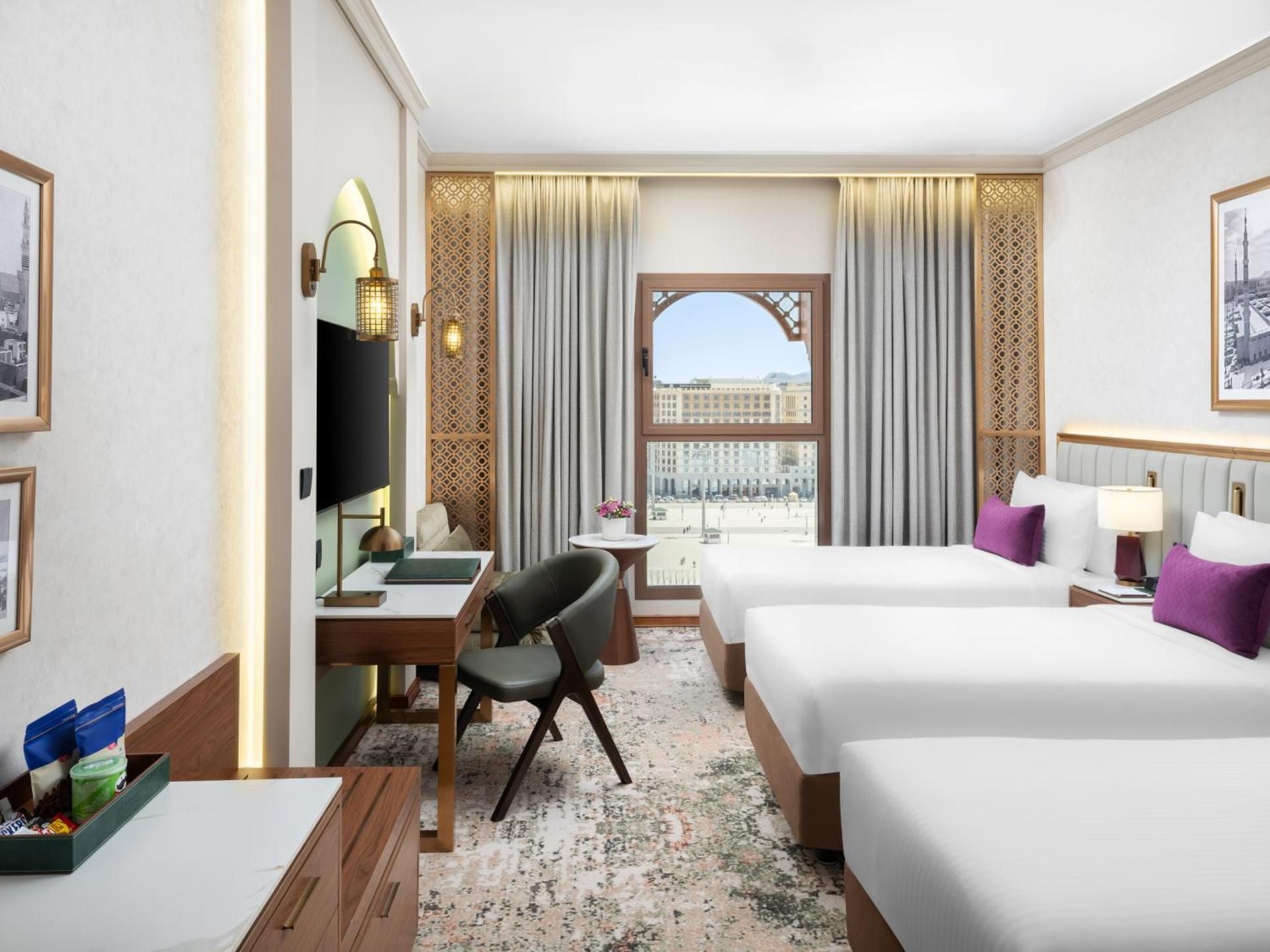 Standard Triple Room Haram View, 03 Single Bed and 01 Washroom