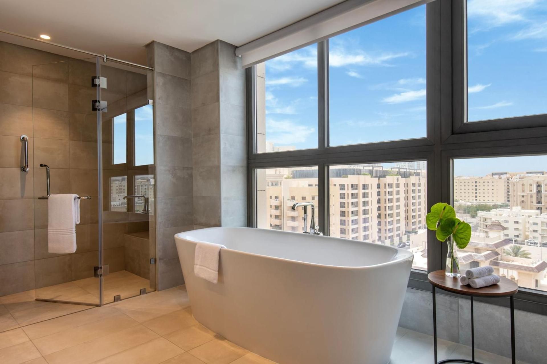 Three-Bedroom Duplex Apartment with Balcony and City View