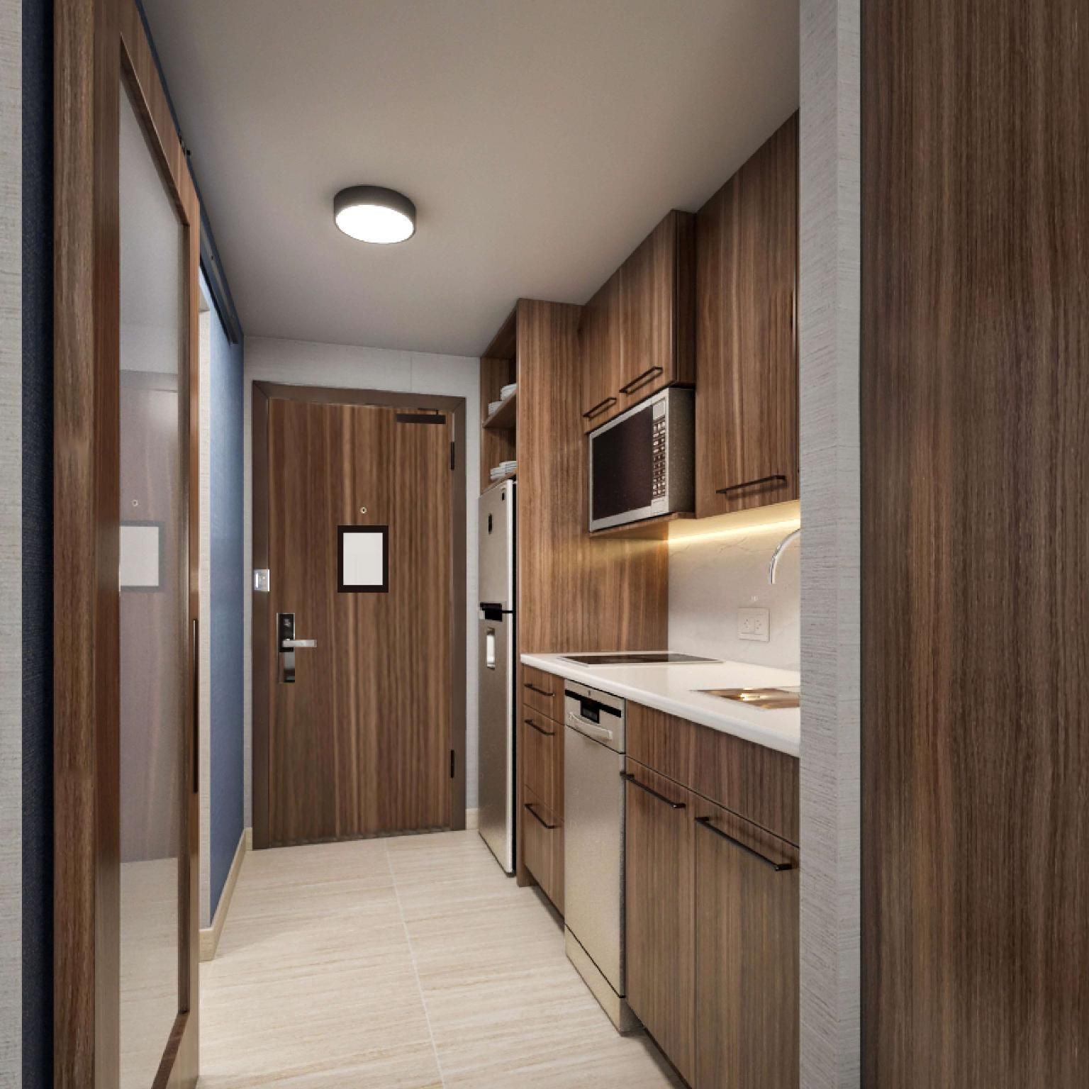 Homewood Suites by Hilton Saltillo 1 Queen Mobility Accessible Ri Shwr Studio Ste 2