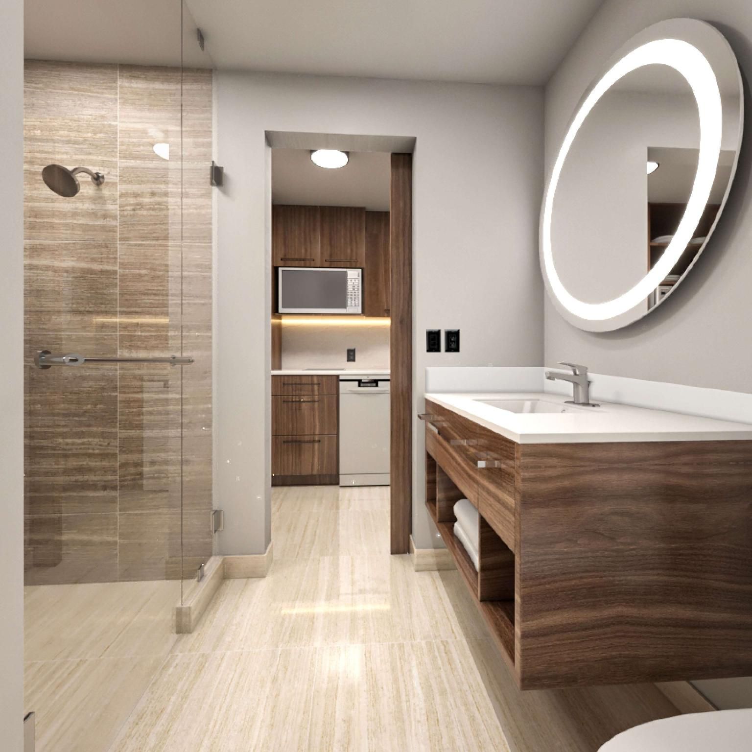 Homewood Suites by Hilton Saltillo 1 Queen Mobility Accessible Ri Shwr Studio Ste