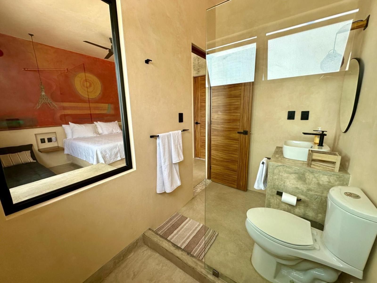 Chichen 27 Departamentos nuevos con piscina cerca de Ferry a Isla Mujeres One-Bedroom Apartment with Balcony