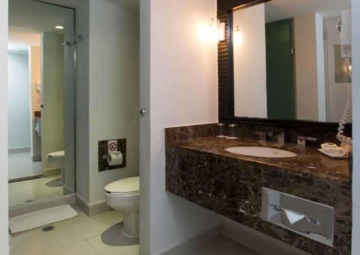 Double Room with Two Double Beds and Ocean View