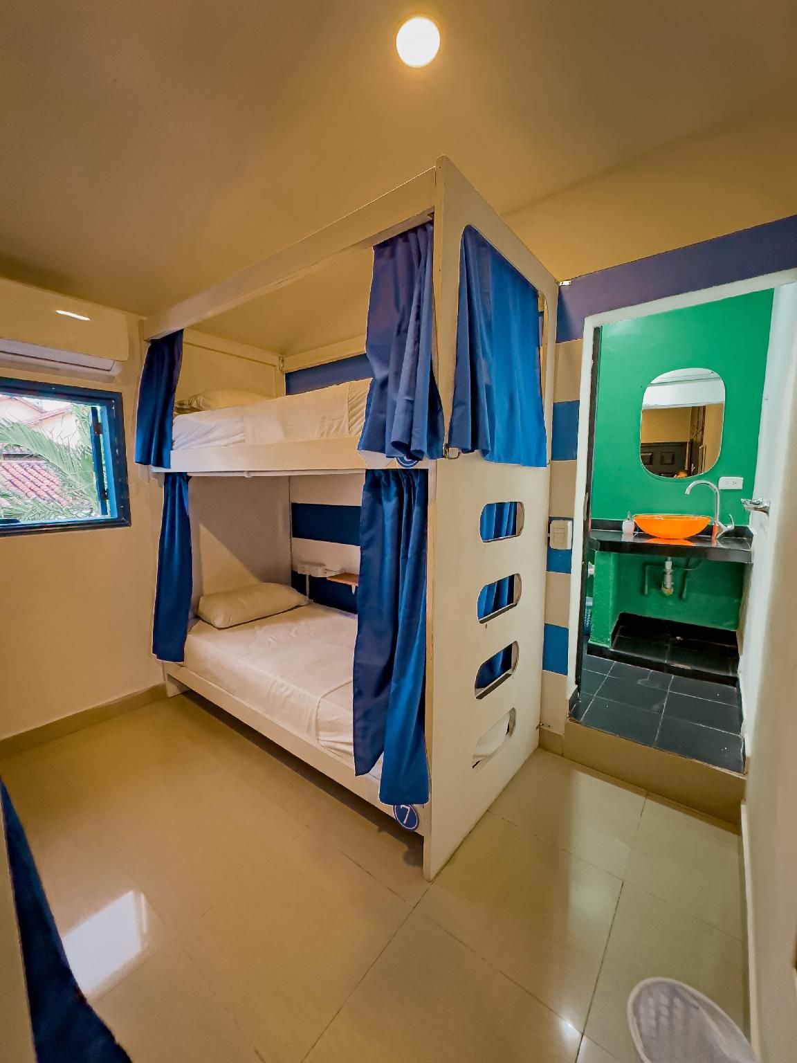 Bed in 4 Bed Mixed AC Dormitory Room with Ensuite Bathroom