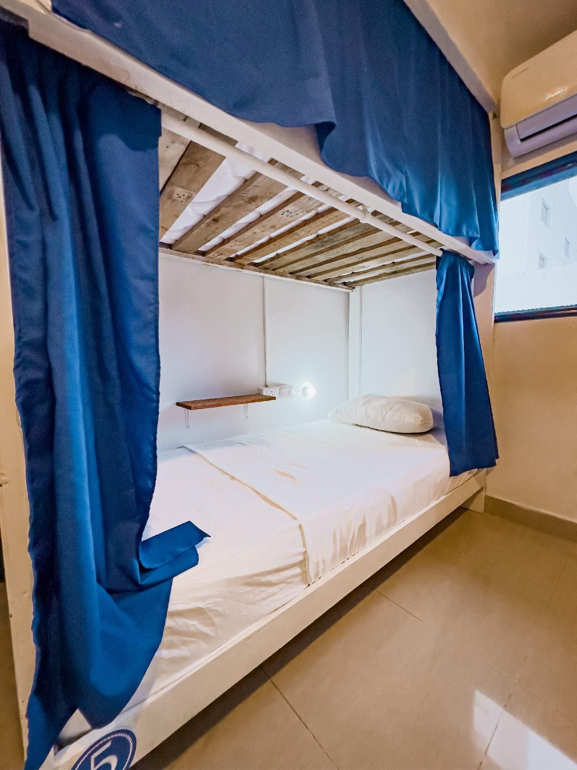 Bed in 4 Bed Mixed AC Dormitory Room with Ensuite Bathroom