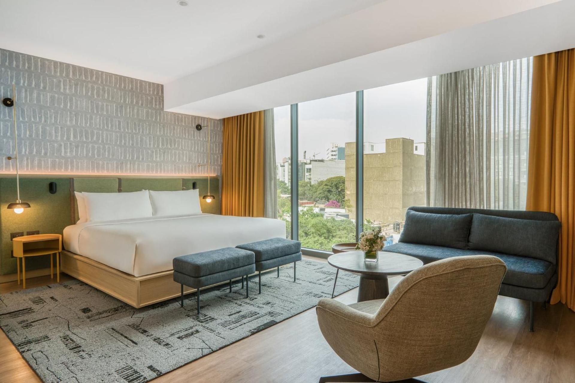 One-Bedroom Corner King Suite with City View - High Floor