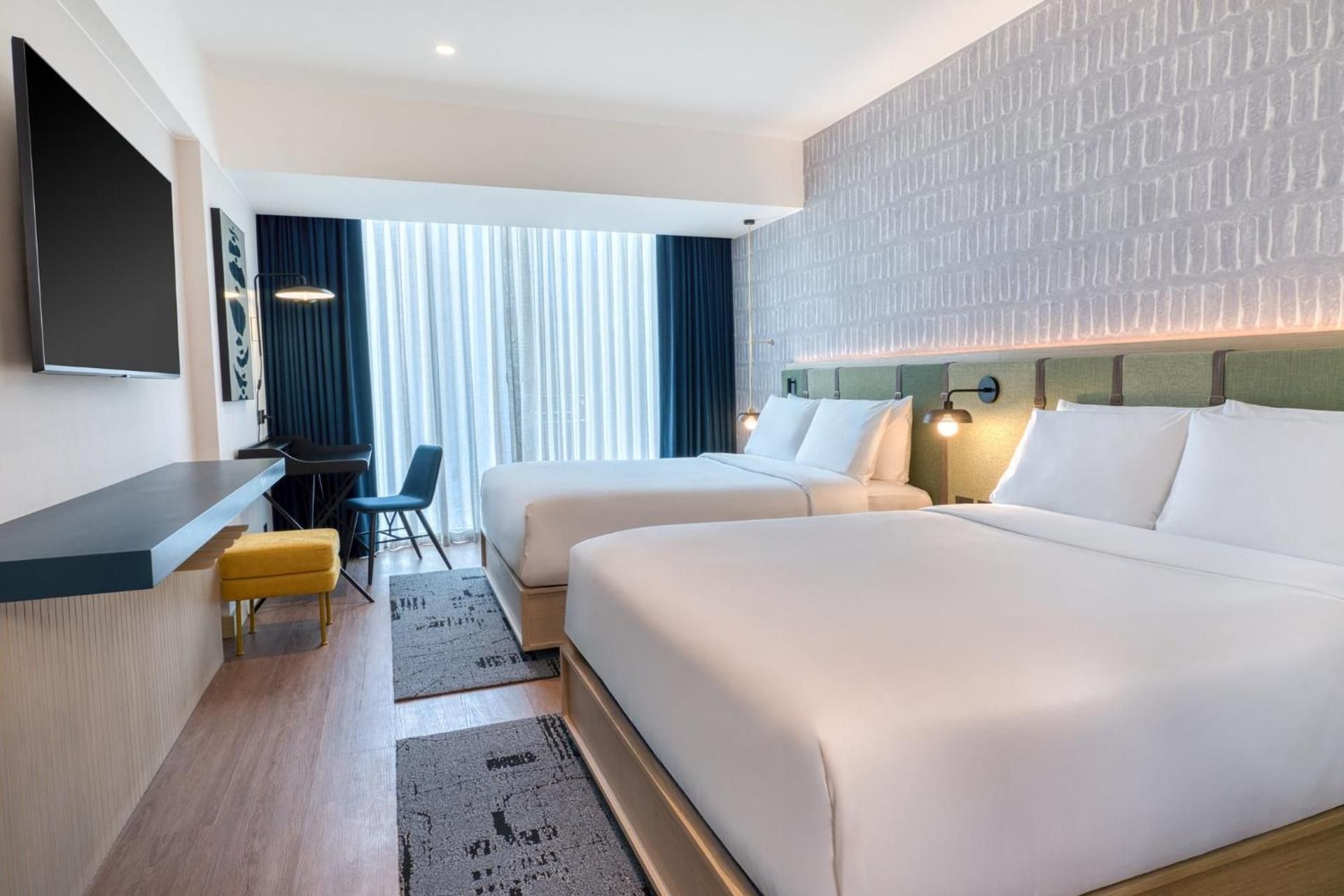Standard Queen Room with Two Queen Beds and City View
