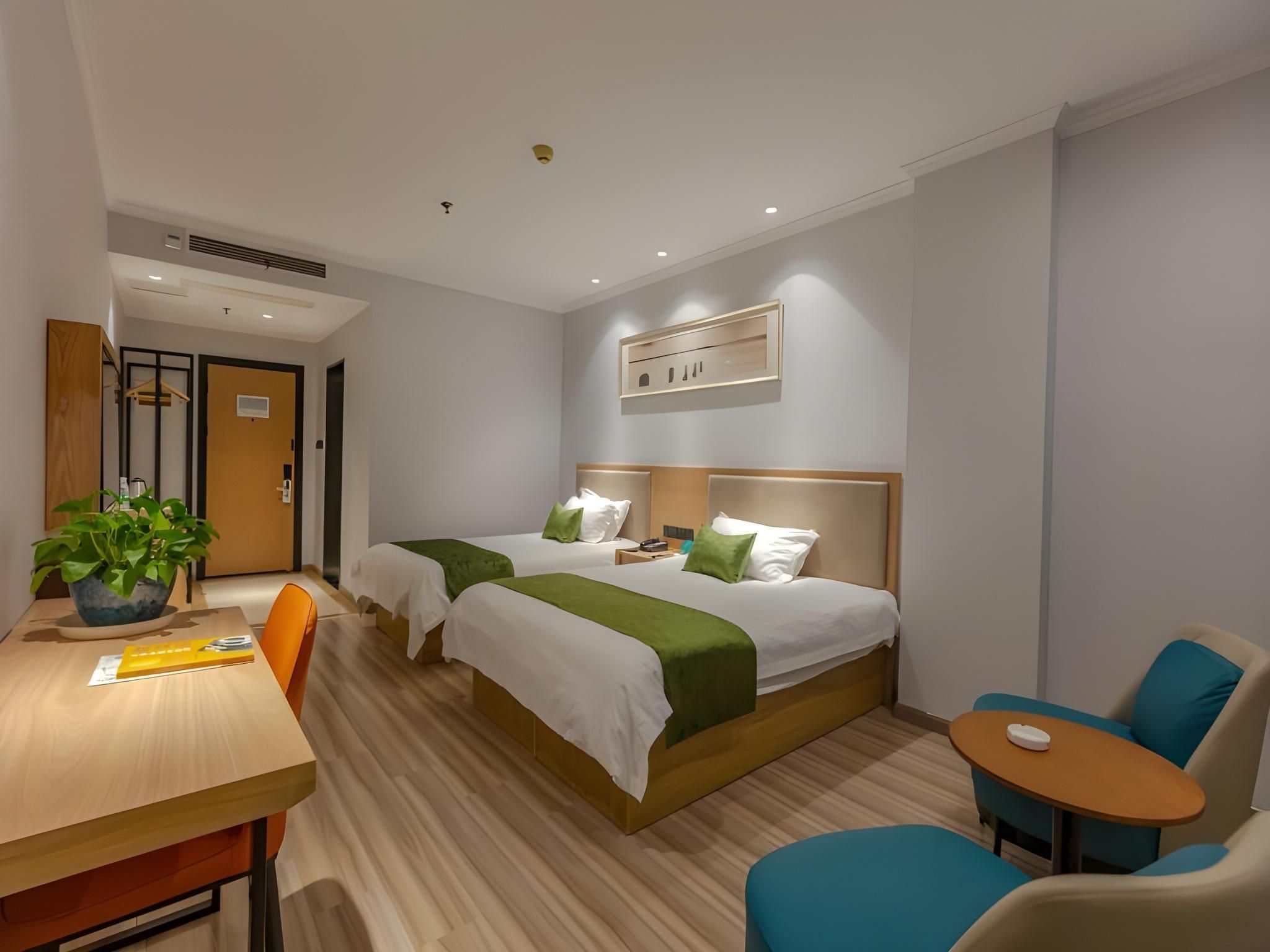 GreenTree Inn Jiangsu Taizhou Taixin Wenchang Road Business Hotel Twin Deluxe Room