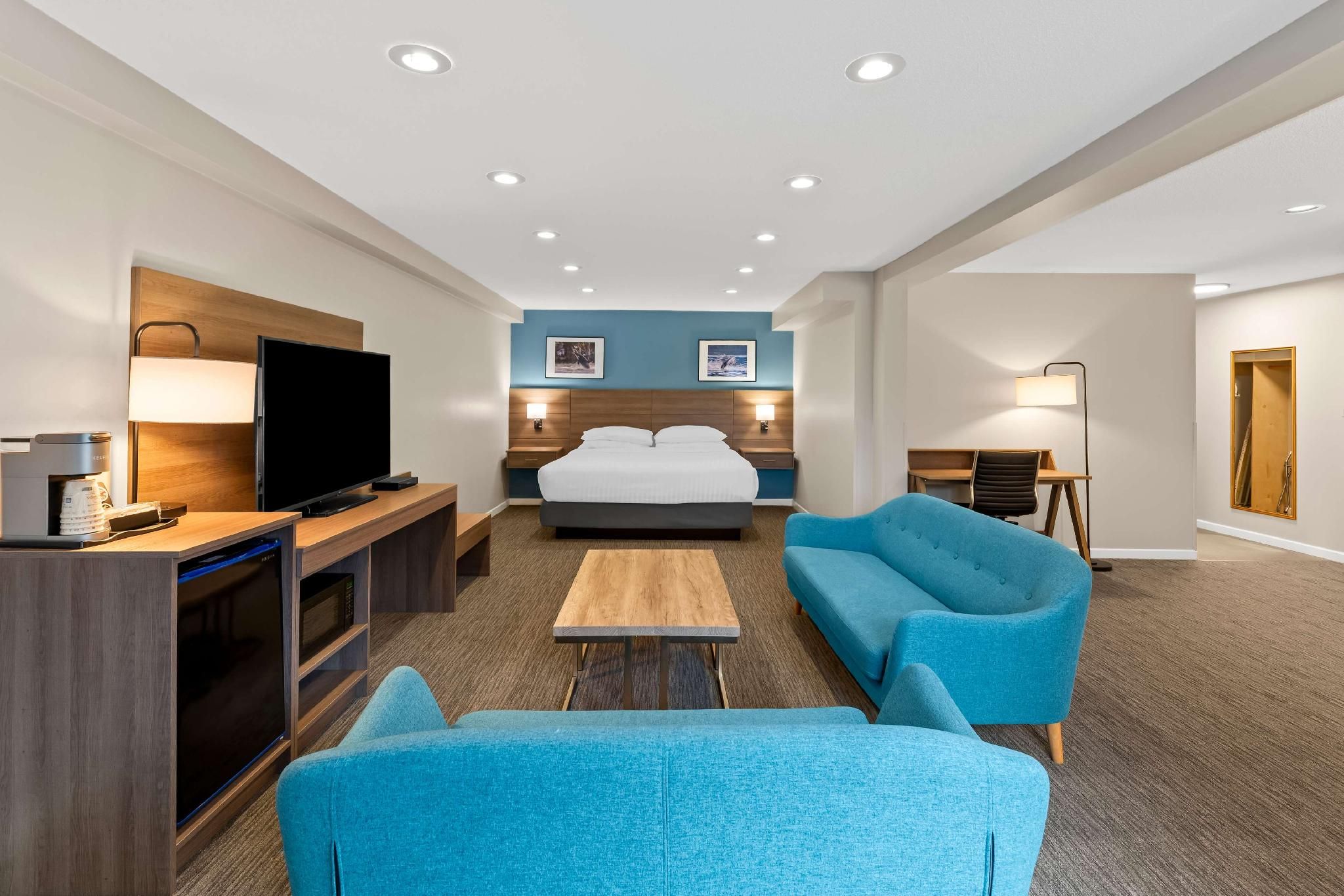 Suite - 1 King Bed, Nonsmoking, Executive Room, Living Room, Sofa