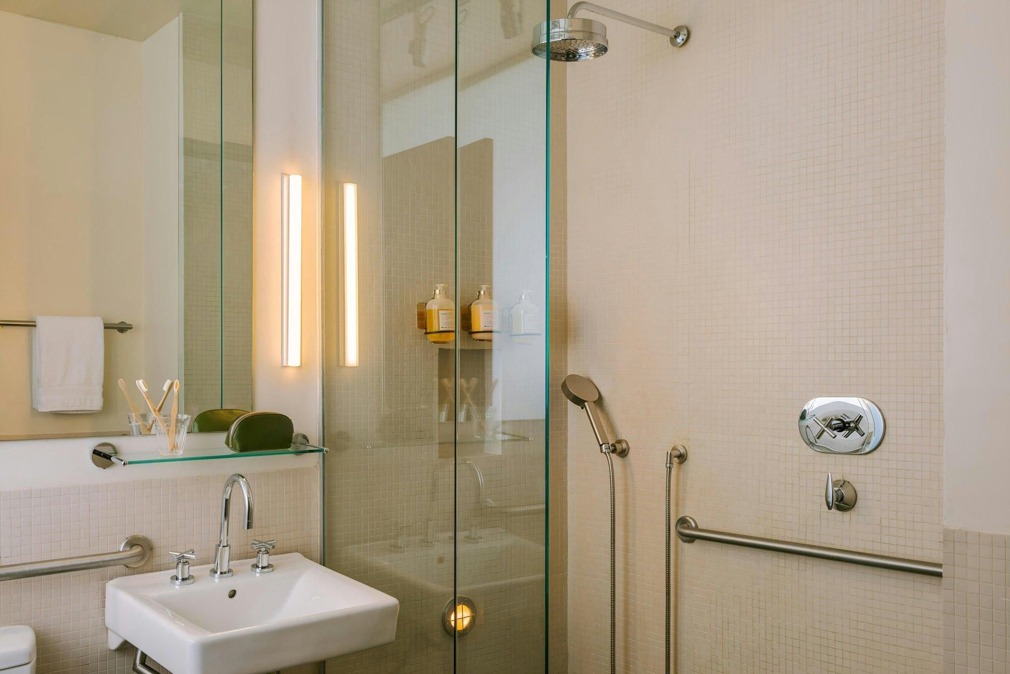 Guest room, 1 Queen, Roll-In Shower