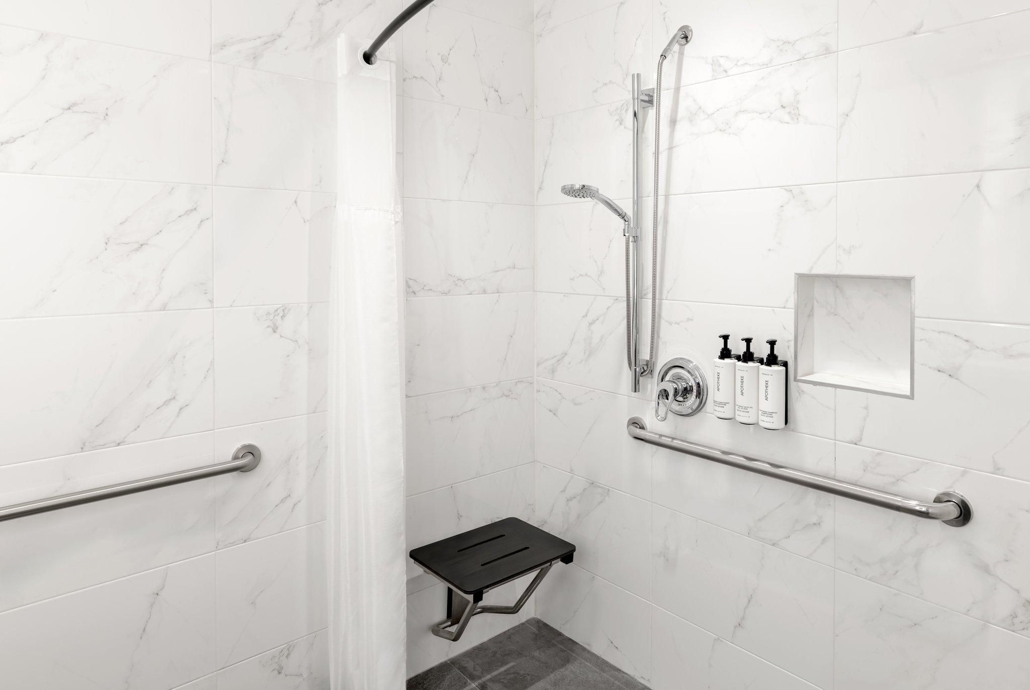 1 Queen Grand Mobility Access Roll In Shower City View