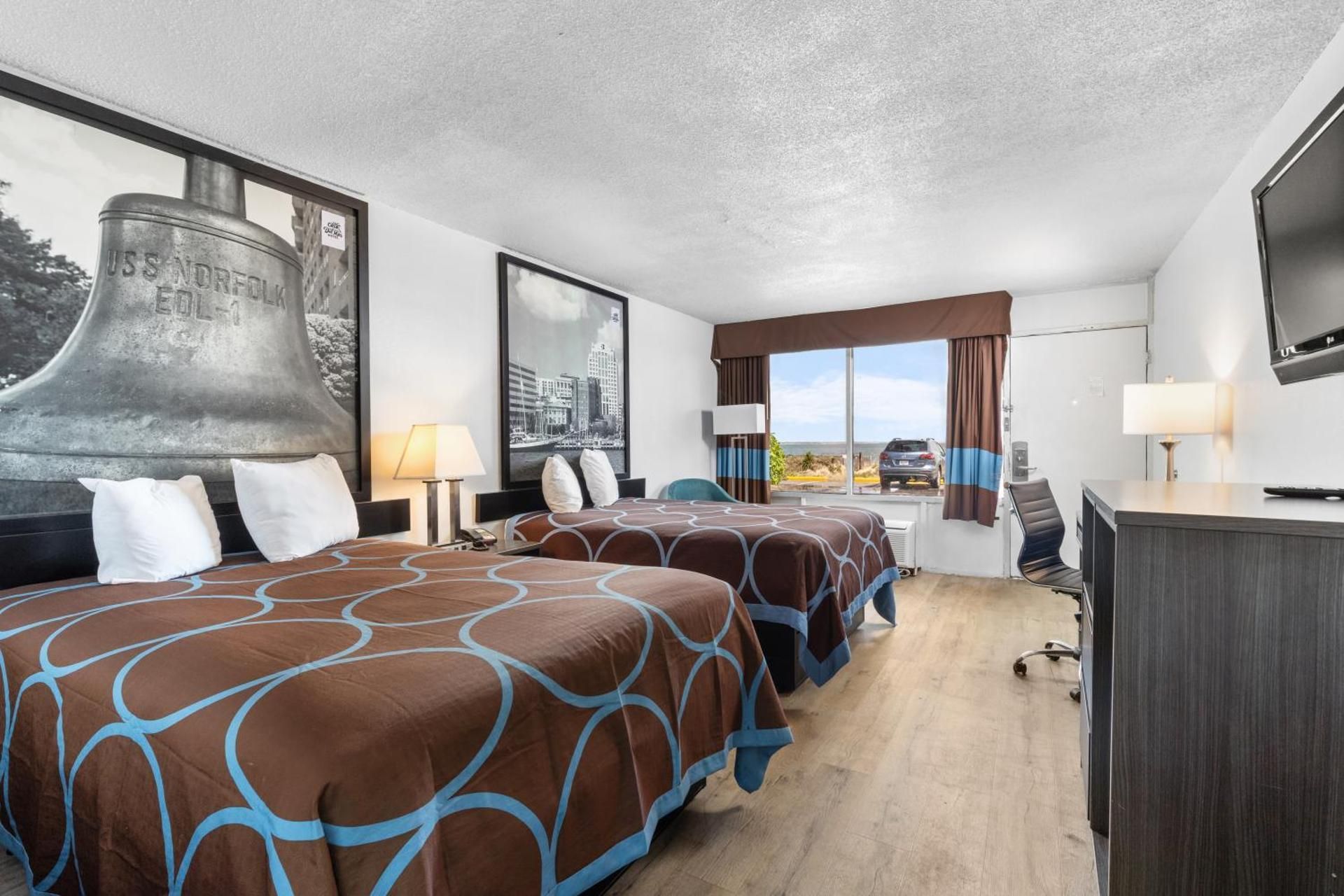 2 Double Beds, Bay View, Second Floor, Non-Smoking