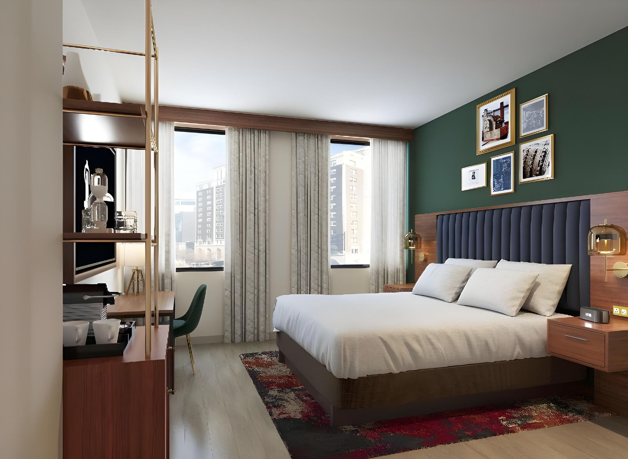 1 King Bed