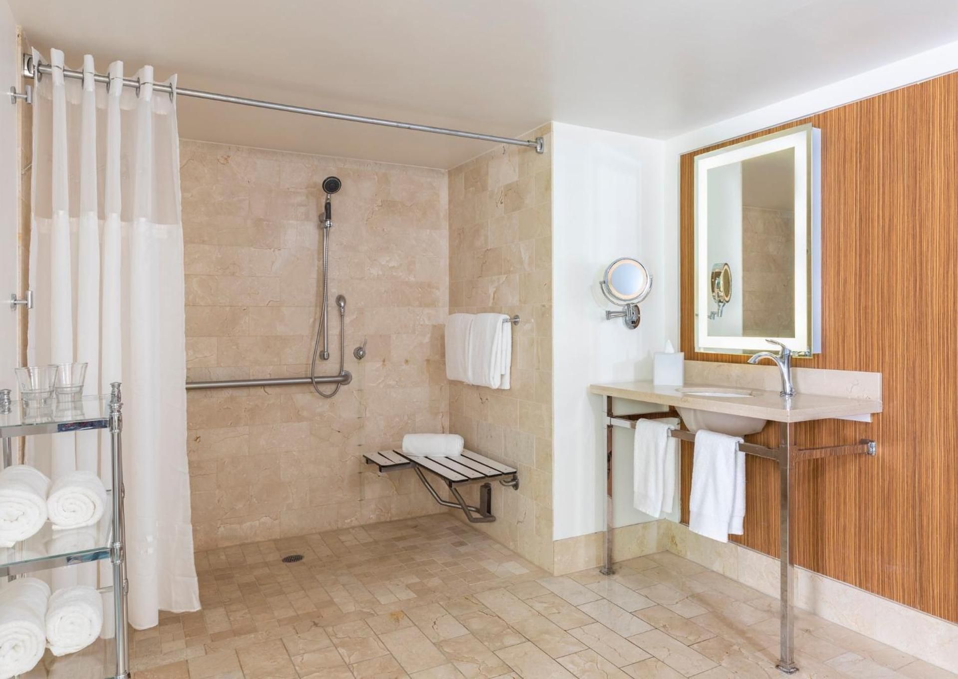 2 Queen Deluxe Mobility Accessible Roll in Shower