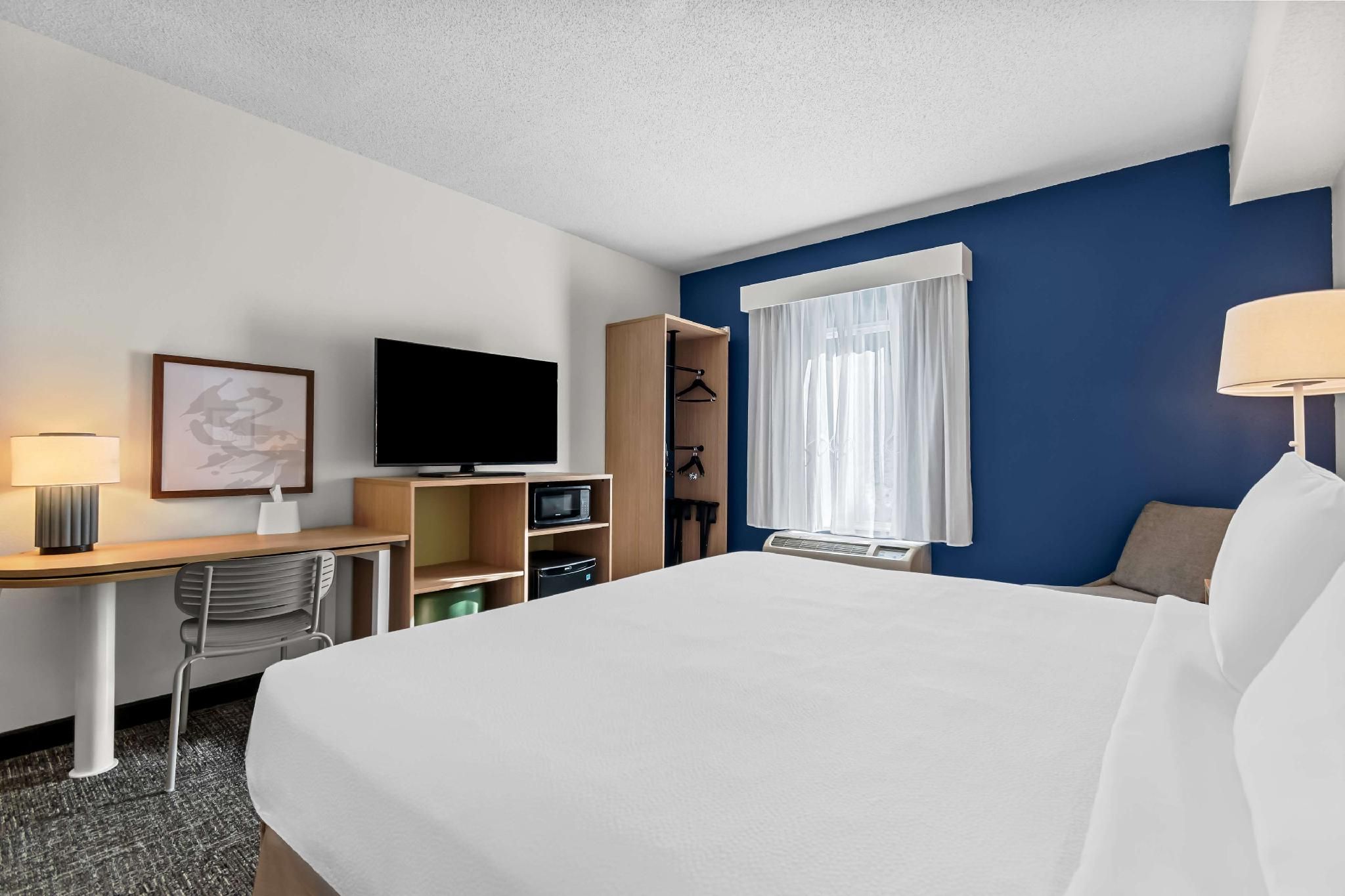 Spark by Hilton Hershey Near the Park 1 King Bed Mobility Accessible with Bathtub 