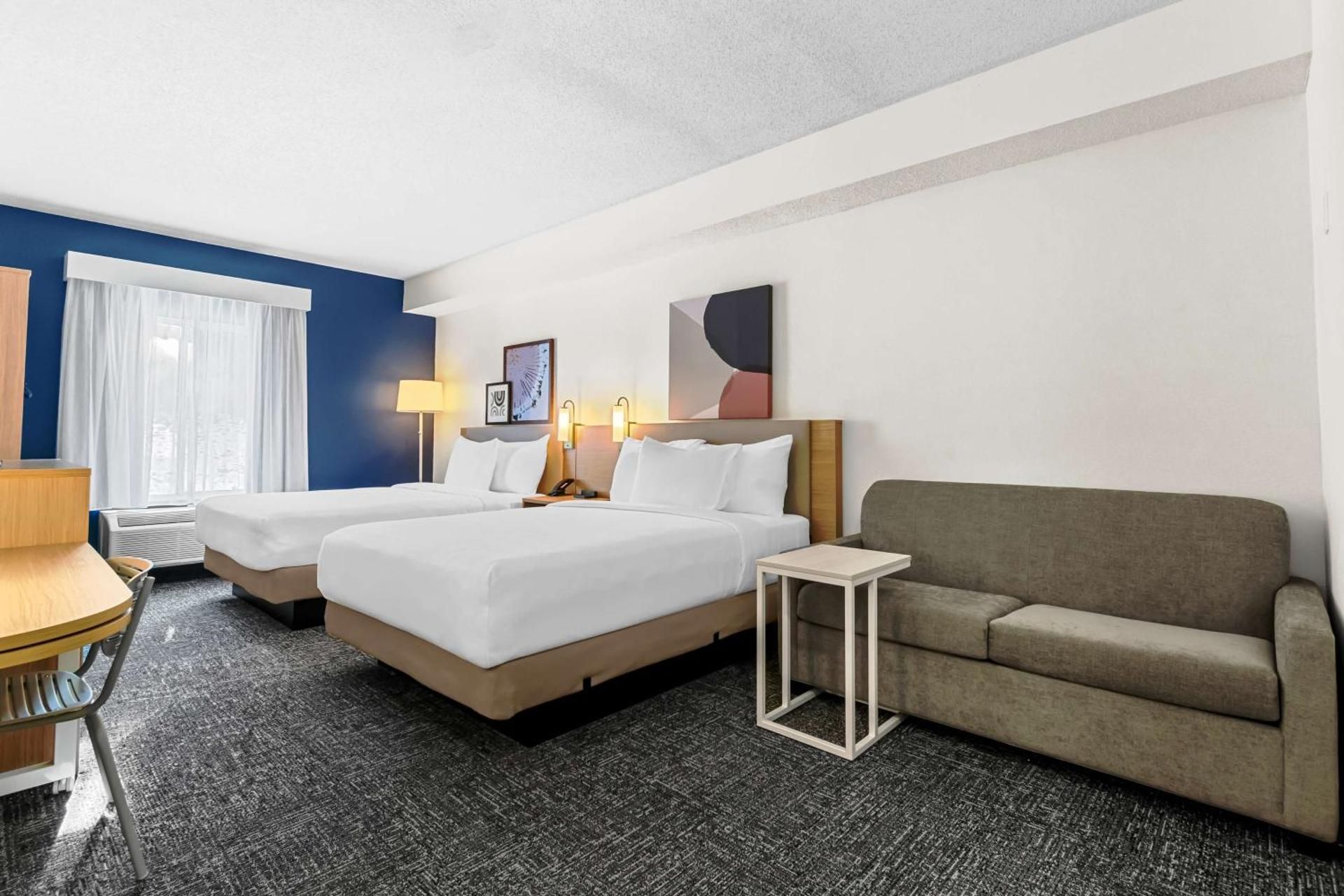 Queen Room with Two Queen Beds and Sofa Bed