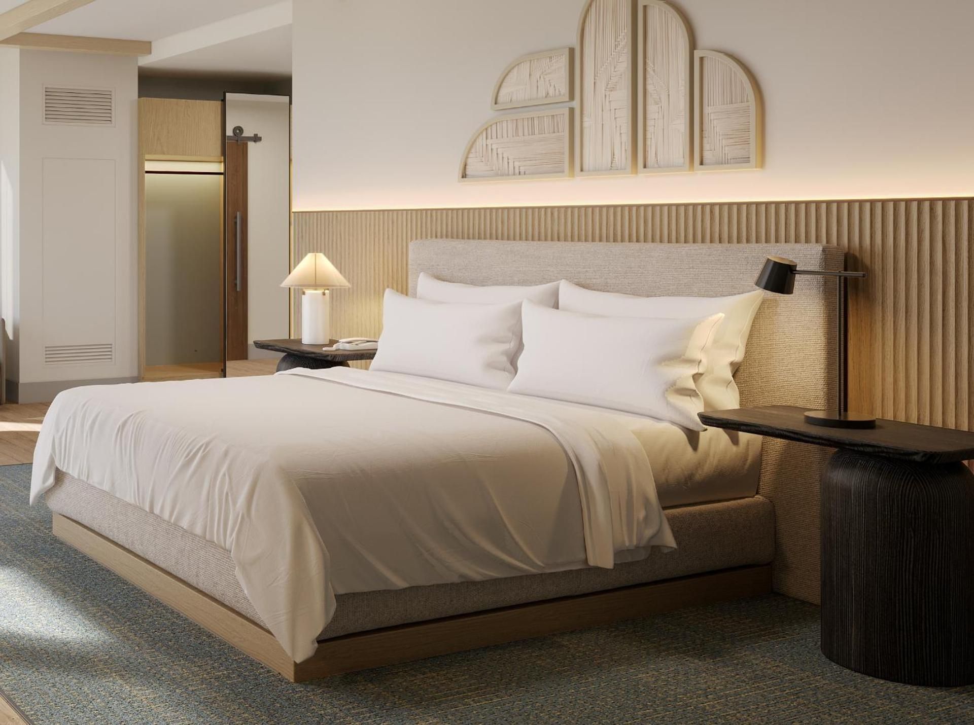 Deluxe King Room with Sofa and Water View